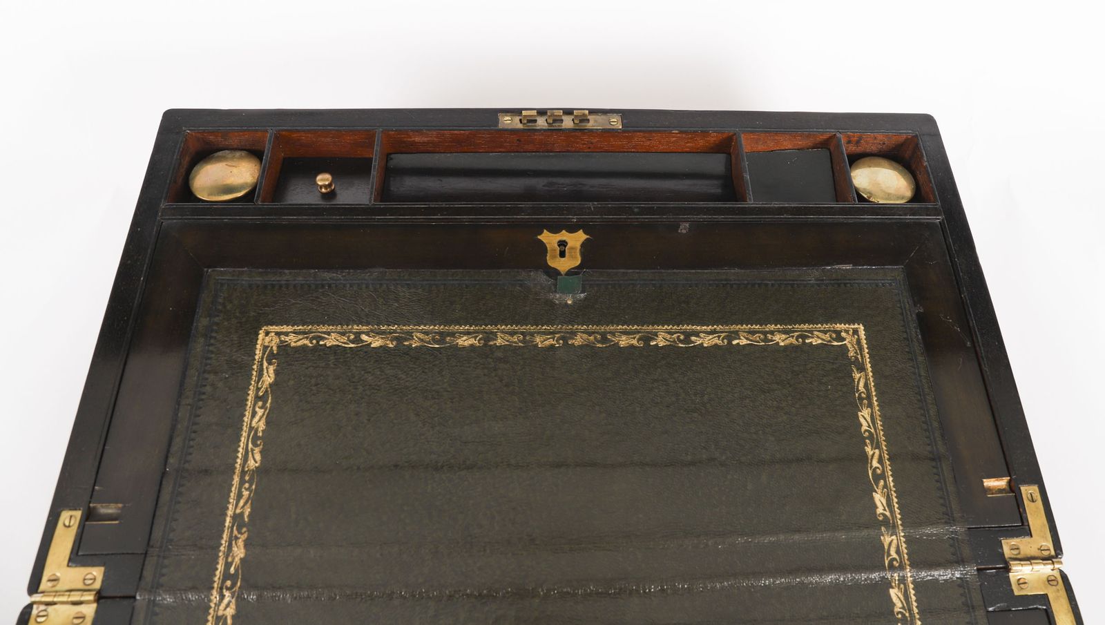 photo furniture George III Campaign Writing Slope Brass Mounts  Circa 1820 19th C