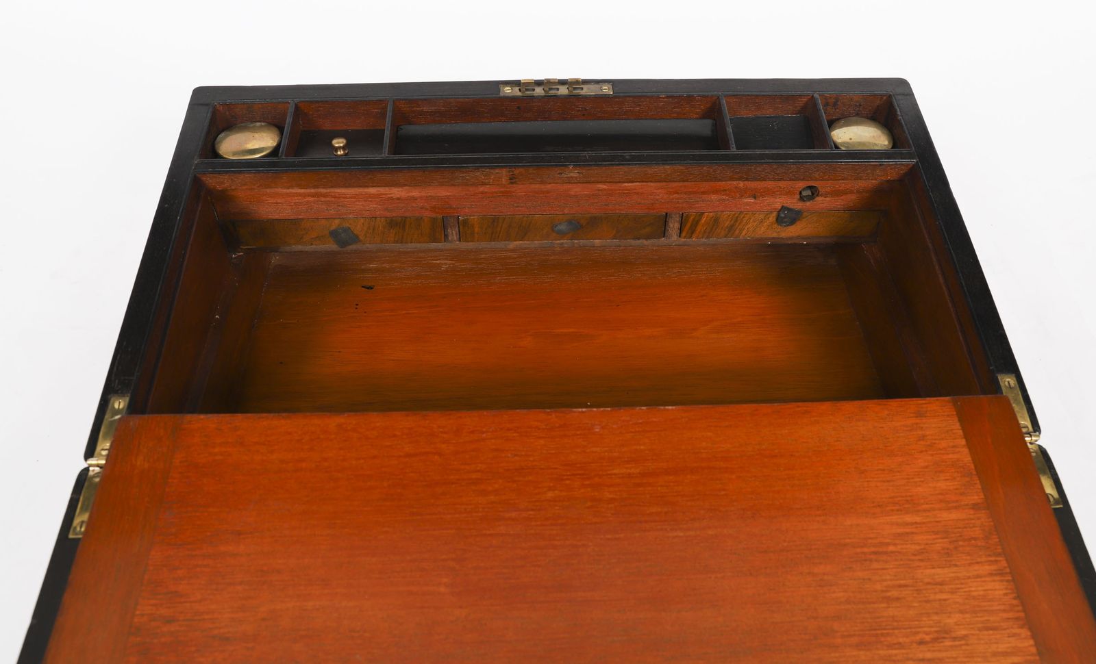 1350.0 George III Campaign Writing Slope Brass Mounts  Circa 1820 19th C photo