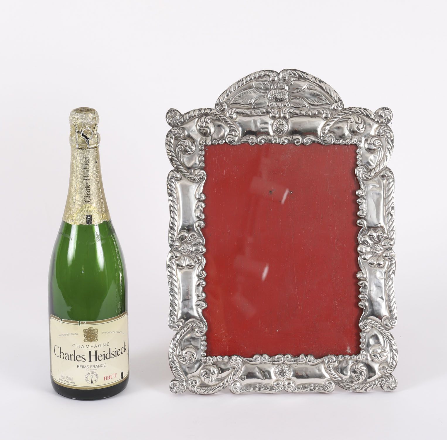 photo vinterior Antique 925 Silver Photo Frame Late 19th C  24x17cm Photo Size