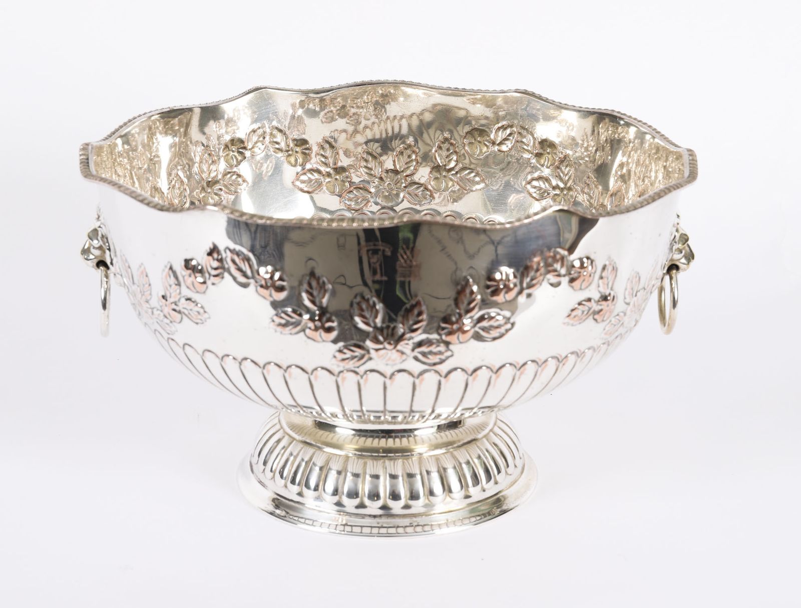 Antique Scottish Napier Clan Silver Plated On Copper Wine Cooler 19th C