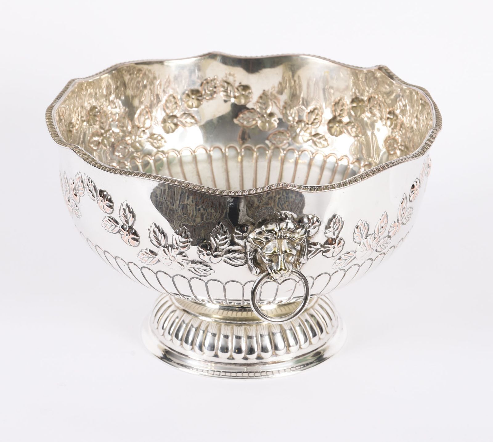Antique Scottish Napier Clan Silver Plated On Copper Wine Cooler 19th C photo vintage
