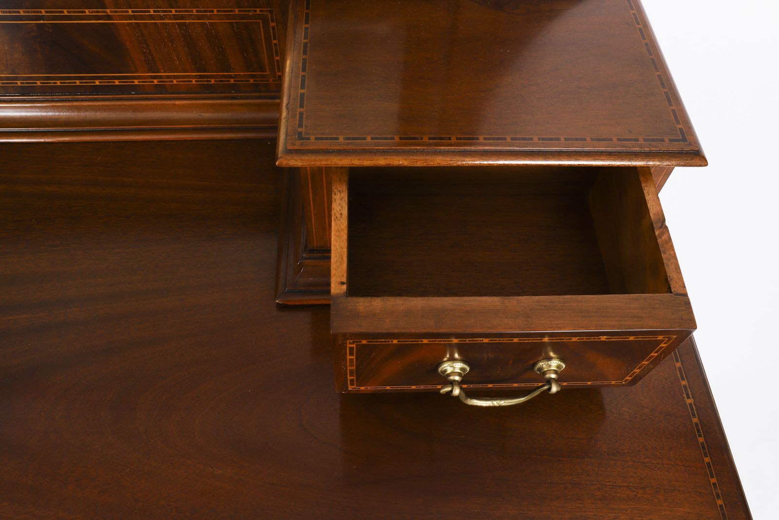 Furniture Edwardian Mahogany Dressing Table Circa 1900 photo