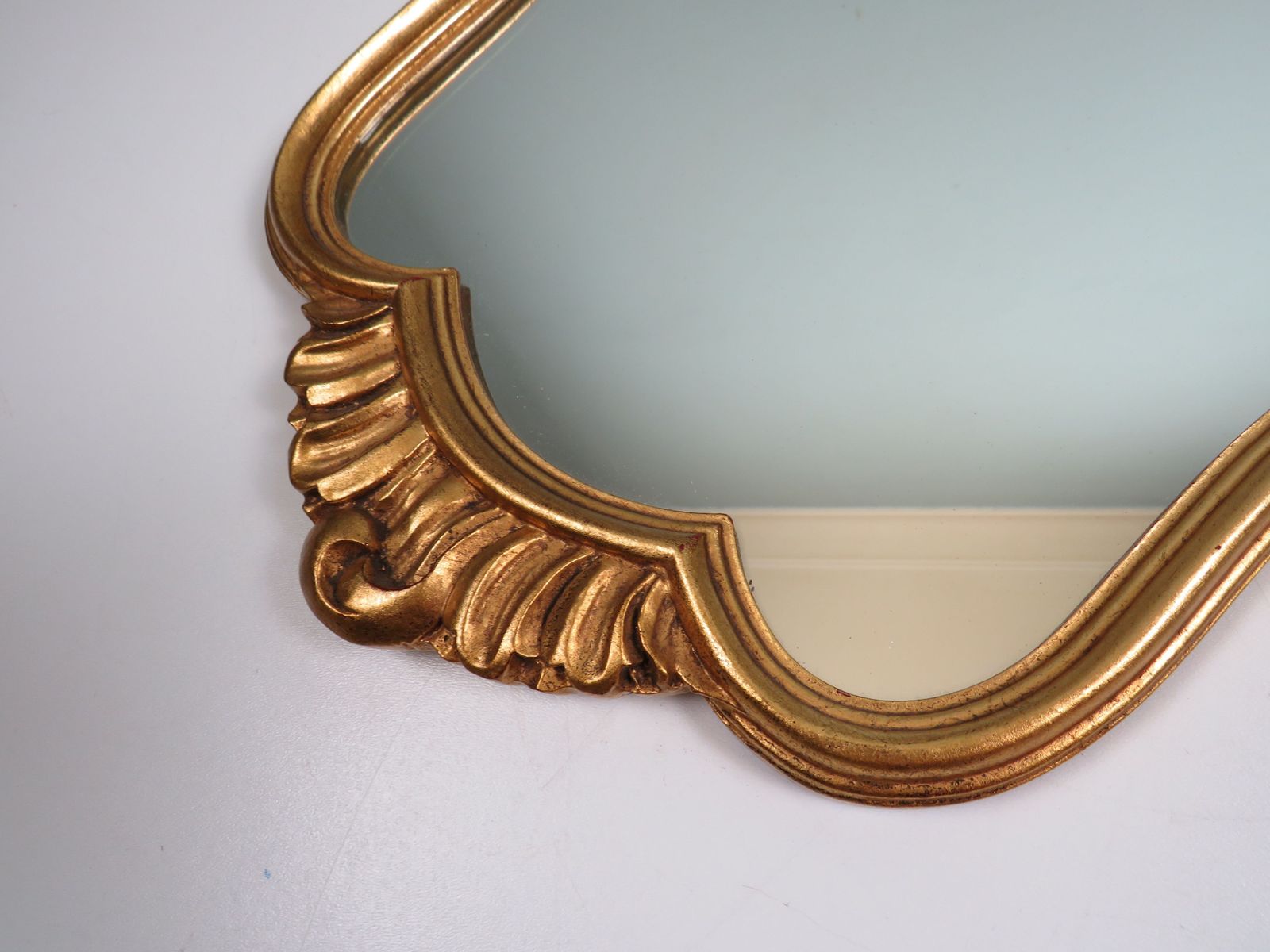 Mid Century Hollywood Regency Gilt Wall Mirror, Belgium, 1960s photo 240.0