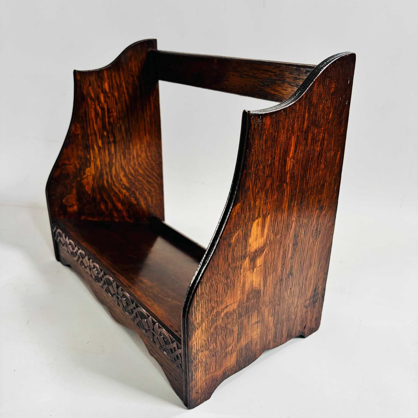 Collectors Antique Novel Rest Oak Book Reading Stand Portable Lectern, Edwardian, C.1910
