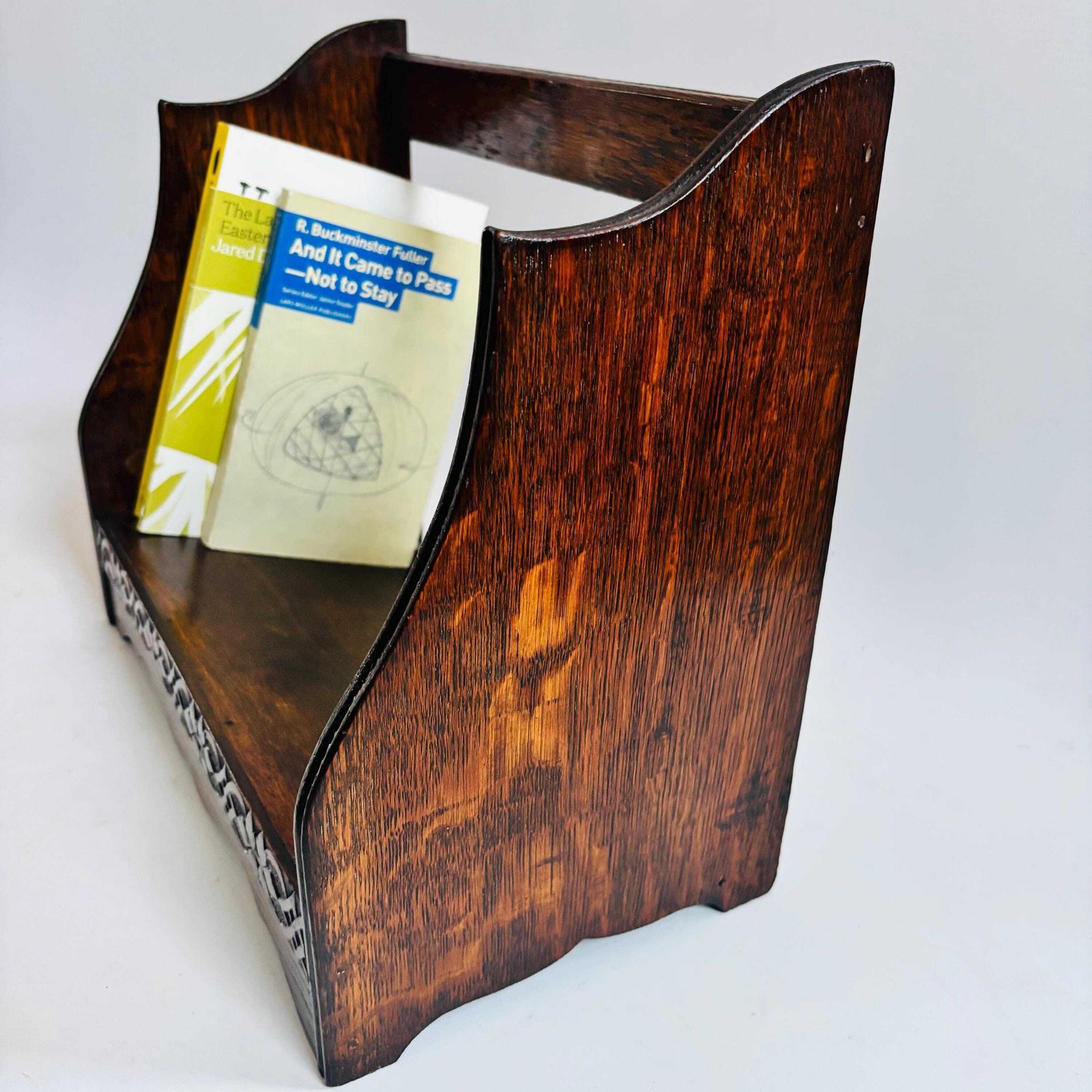 Collectors Antique Novel Rest Oak Book Reading Stand Portable Lectern, Edwardian, C.1910 photo vinterior