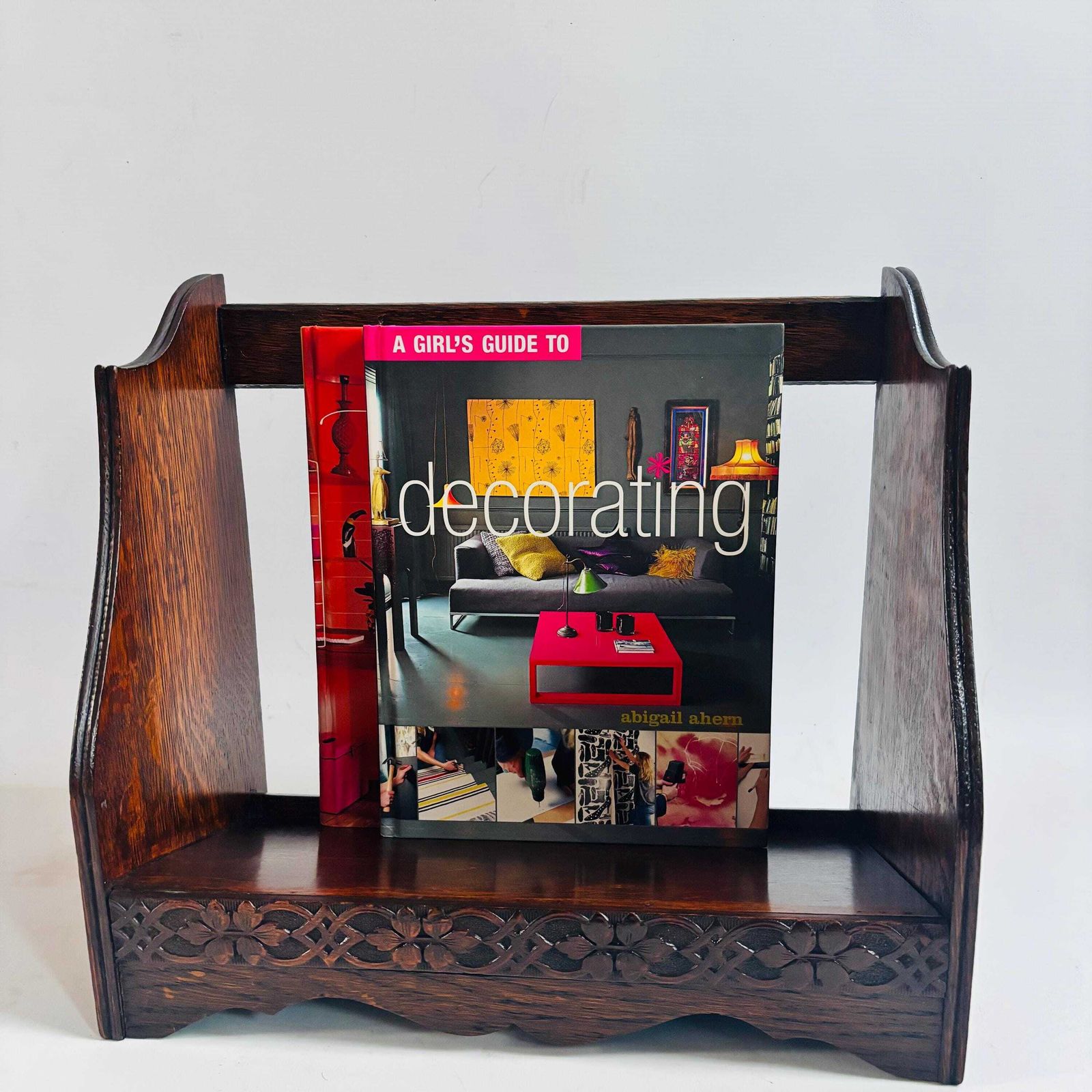 photo furniture Collectors Antique Novel Rest Oak Book Reading Stand Portable Lectern, Edwardian, C.1910