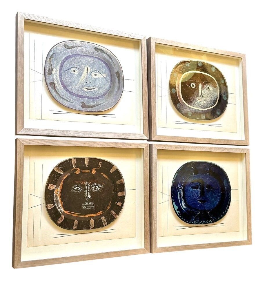 photo buy A 1948 Framed Lithographic Plate From The Limited Edition “Ceramiques De Picasso”