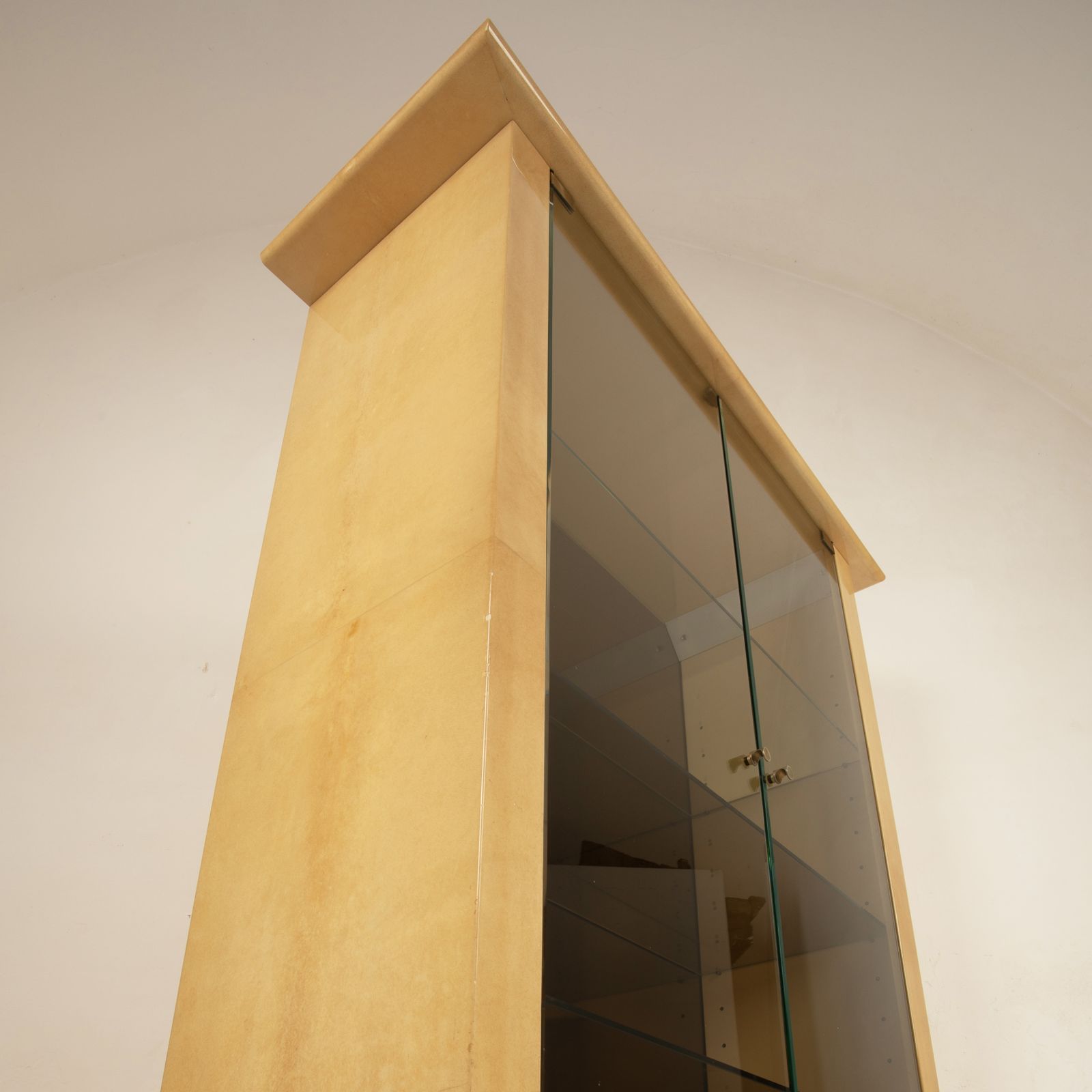 photo vinterior Parchment Cabinet By Aldo Tura For Tura Milano