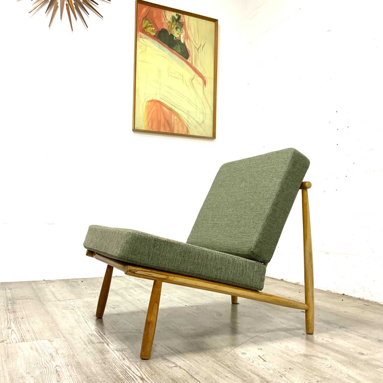 An Early Swedish "Domus 1" Lounge Chair By Alf Svensson For Dux 1950 / 1960s
