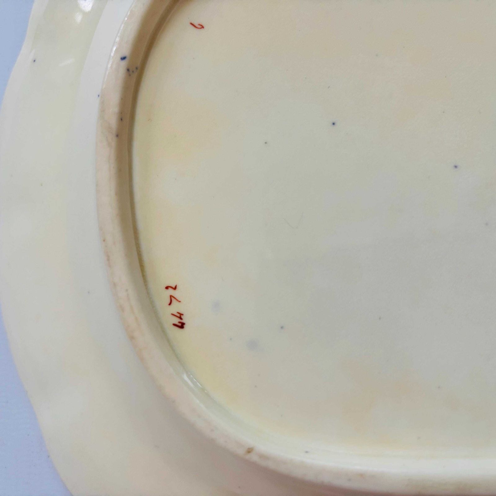 Antique 1880s Hanley China Stoneware Plate: Floral Stafford Knot, Gold Gilt photo 68.0