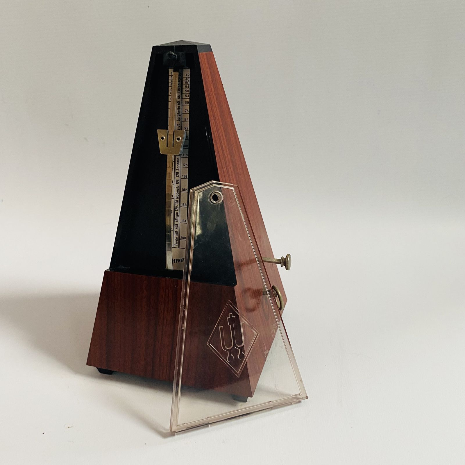Musical Aid 1960s Wittner Metronome With Bell: Walnut Veneer, German Made photo furniture