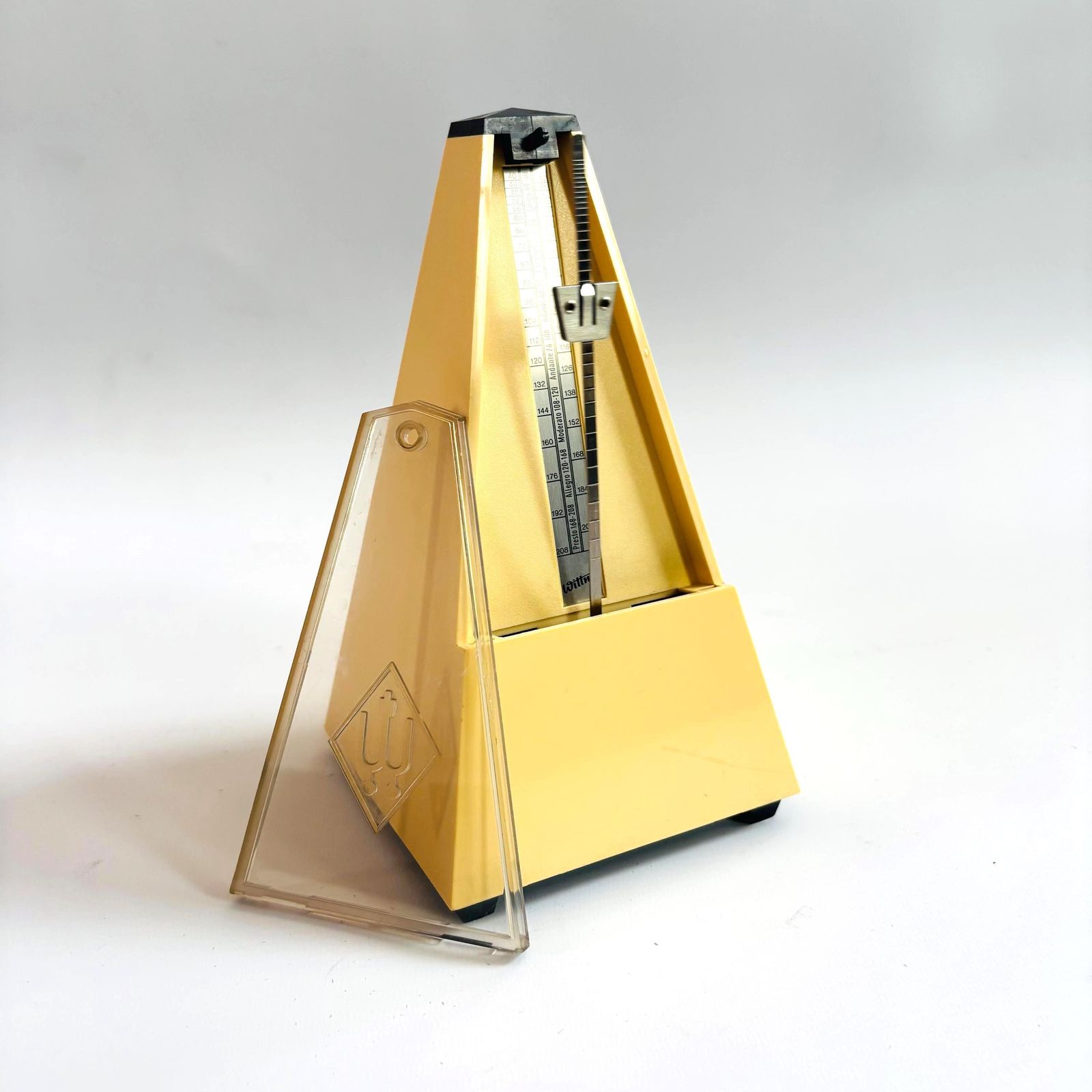 Vintage Wittner Metronome: Cream German Music Aid With Bell.