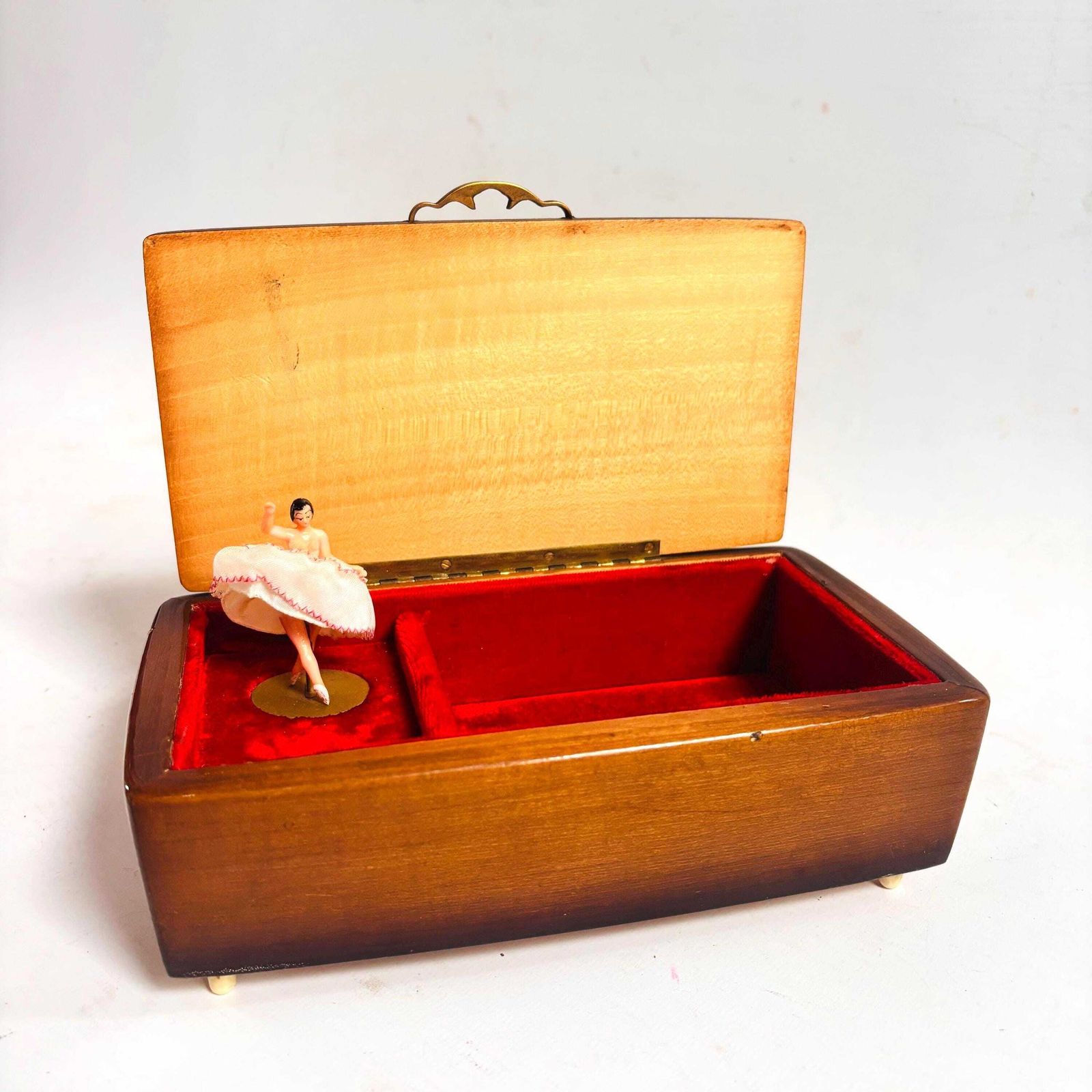 Vintage Reuge Musical Jewelry Box: Ballerina, Venice Scene