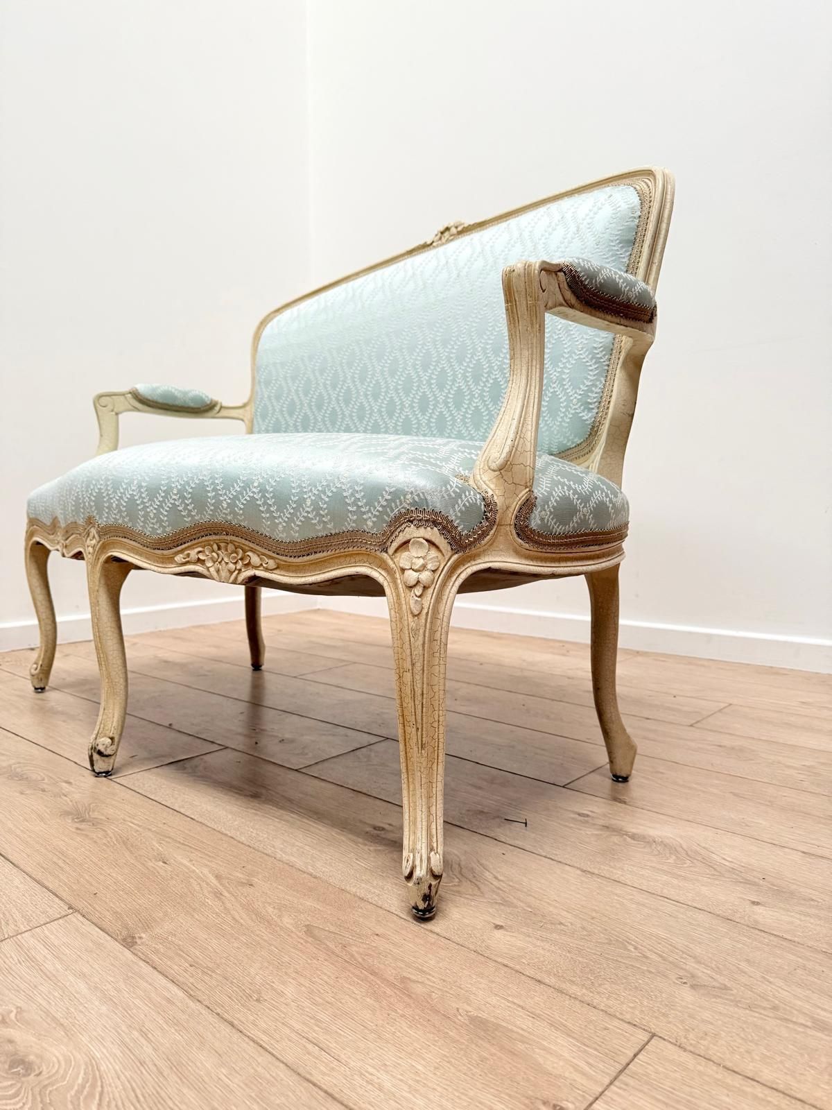 Very Elegant French Regency Begere Louis XV Style Sofa 0221. photo 1195.0