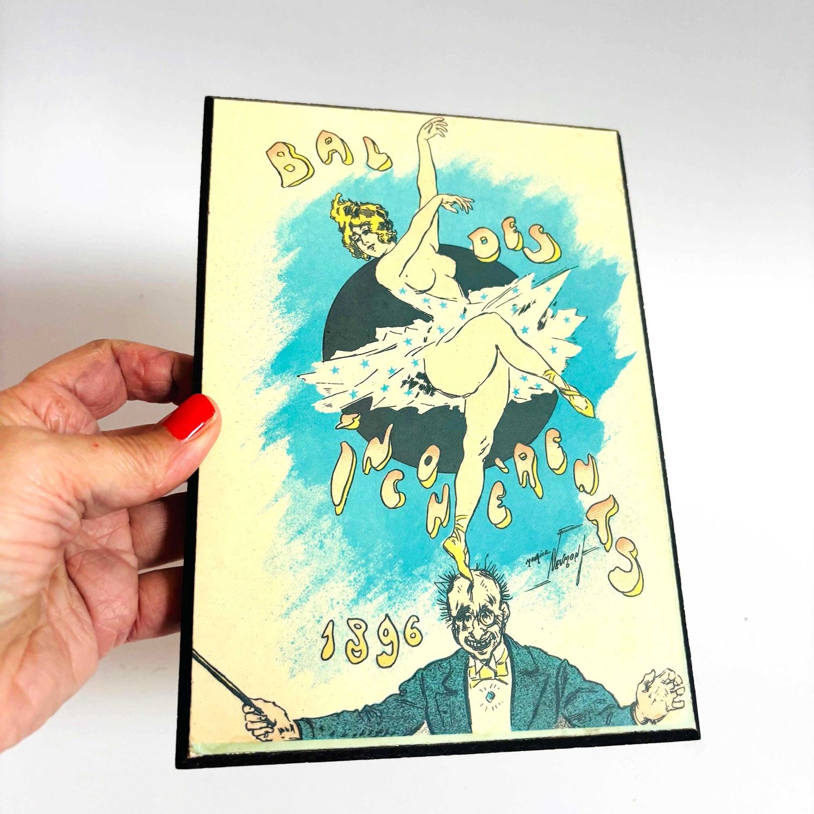 Art Nouveau Cabaret Lithograph: Bal Des Incohèrents, Maurice Neumont photo for sale