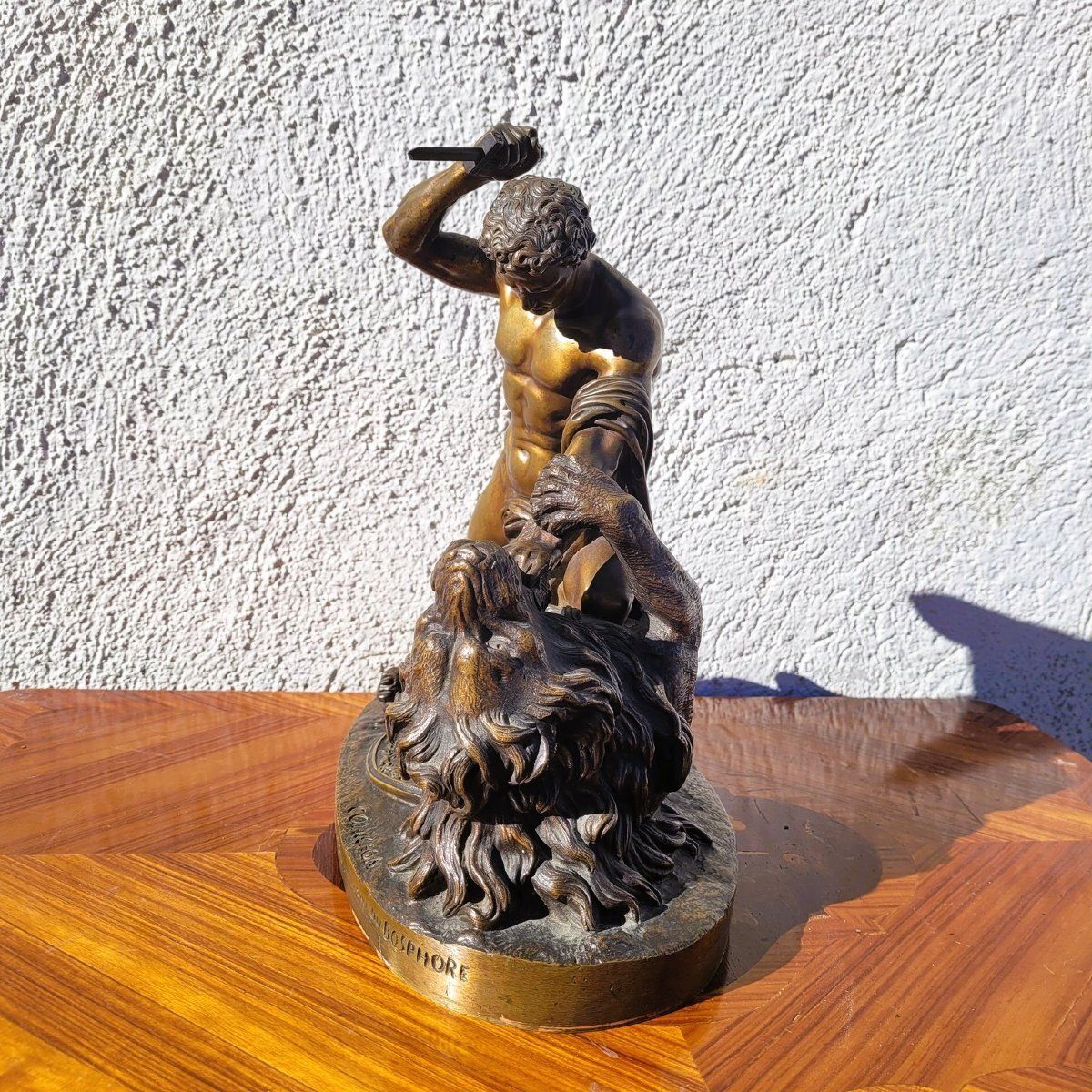 Coinchon, Alexander And The Lion Of Bazaar, Signed Bronze, 19th Century photo 1280.0