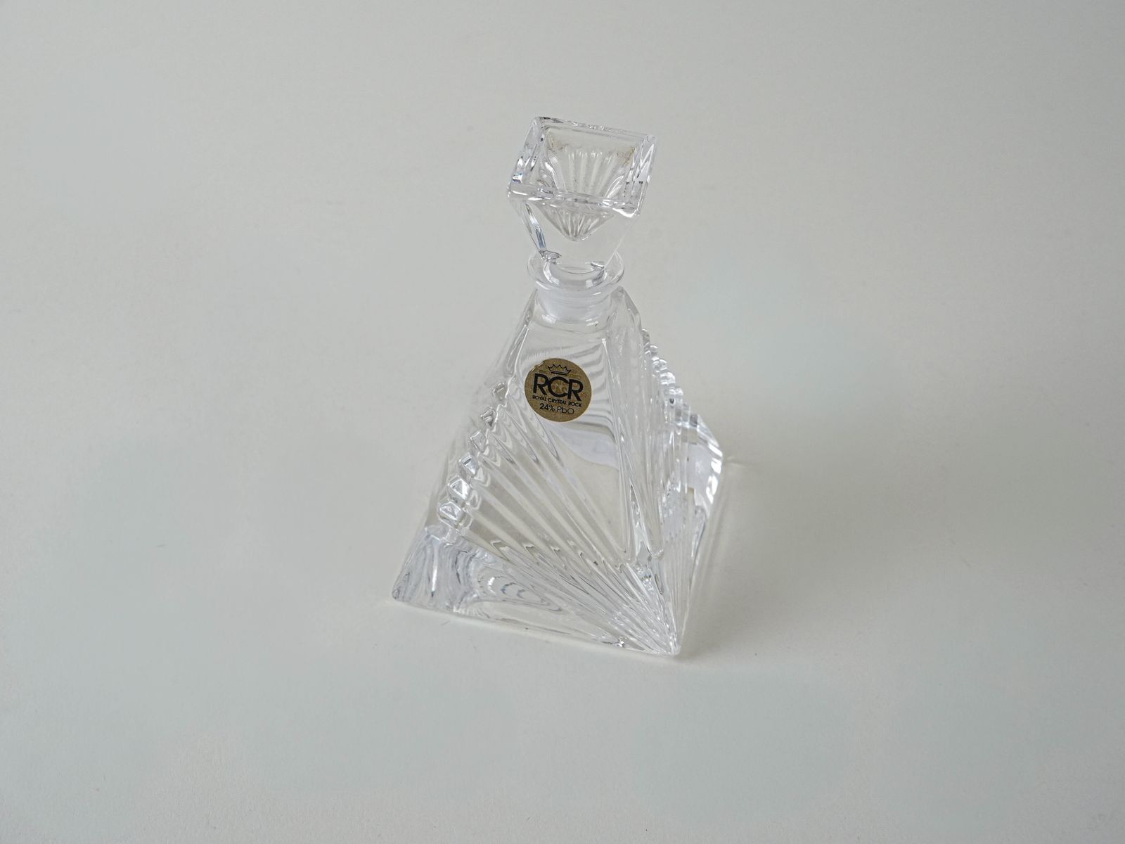 Glass Carafe Italian Design 1970s  Manufactured By Rcr Cristalleria Italiana photo vinterior