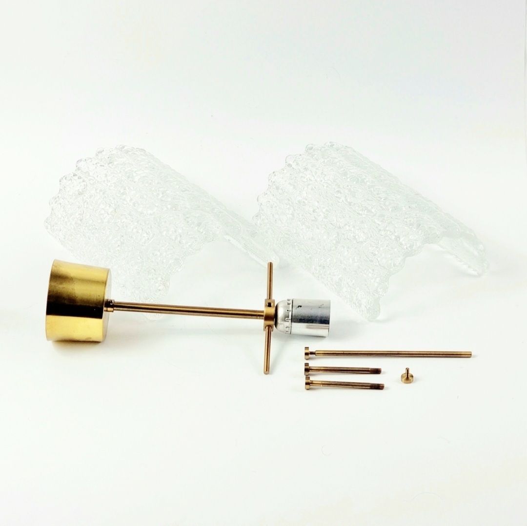 photo furniture Mid Century Kristalglazen & Messing Plafondlamp Van Carl Fagerlund Voor Orrefors, Zweden, Jaren 1960