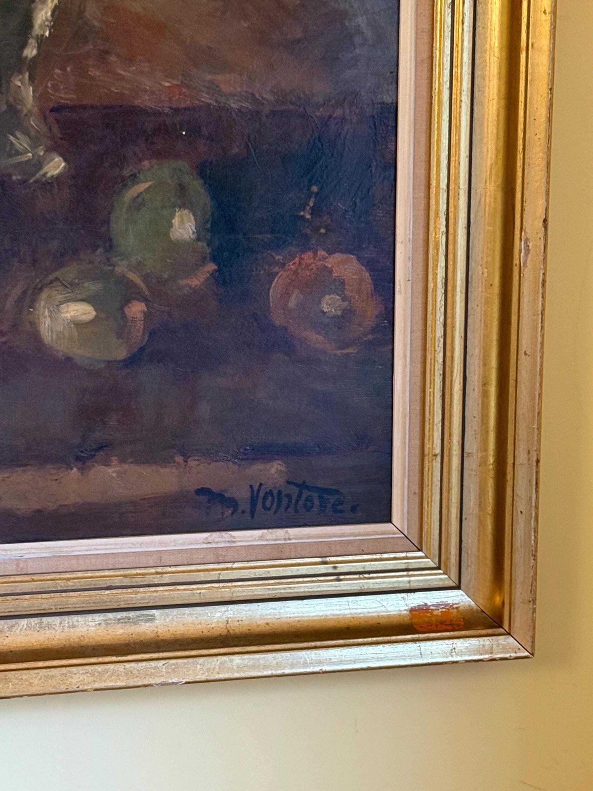 Antique Danish Still Life Oil Painting By Mogens Vantore photo buy