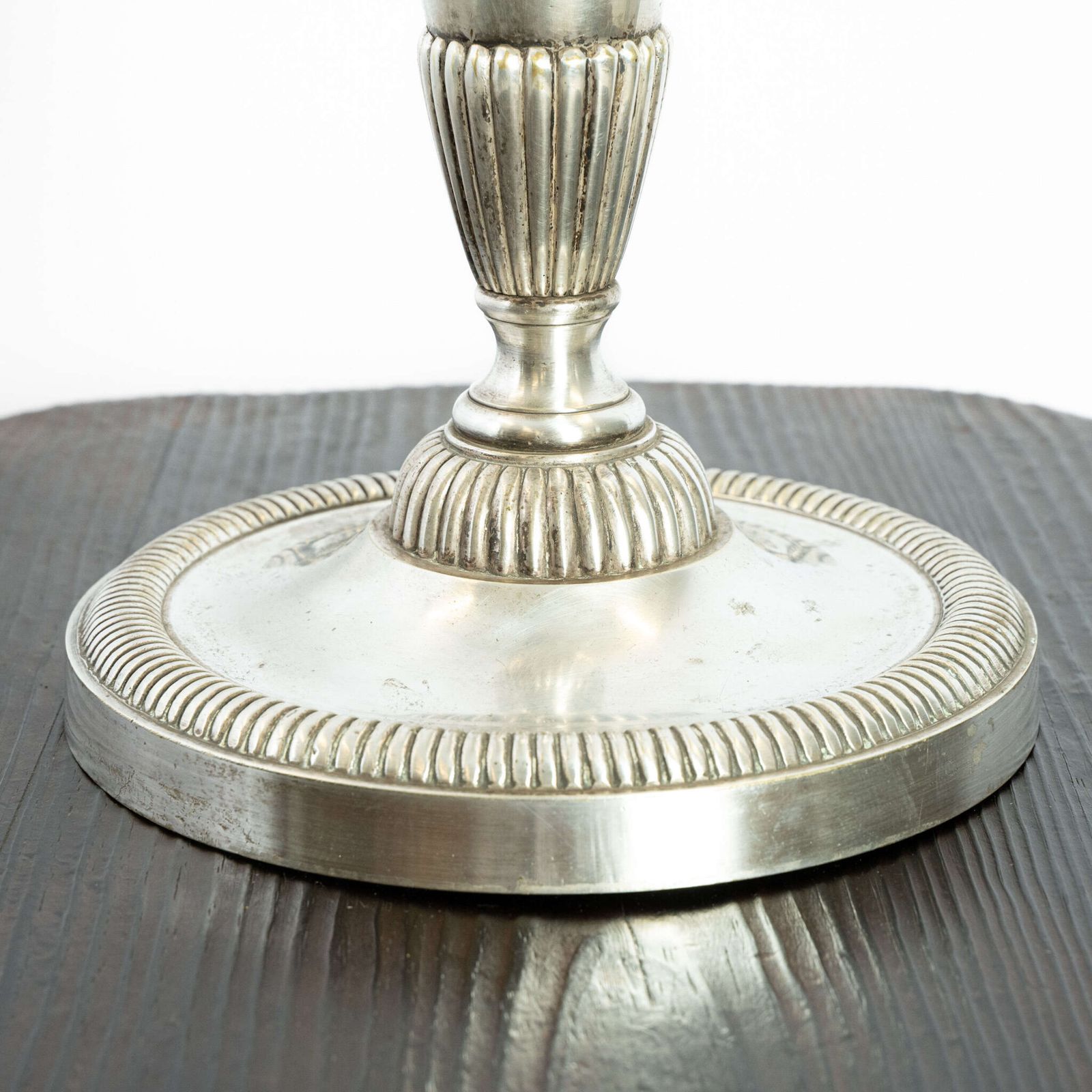 French Silver Plated Table Lamp photo furniture