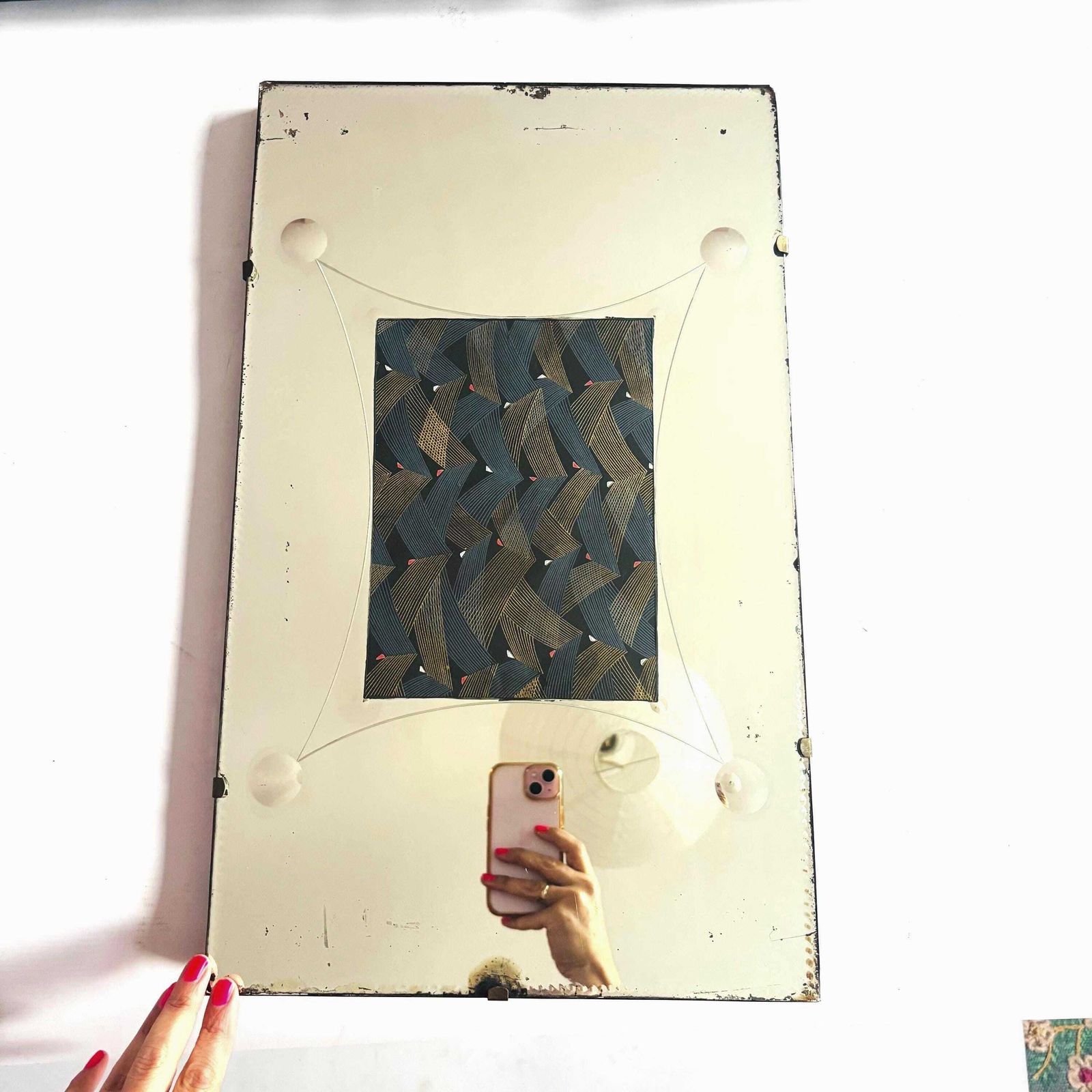 1930s Art Deco Scalloped Mirror | W. S. Laurie, British Modernist