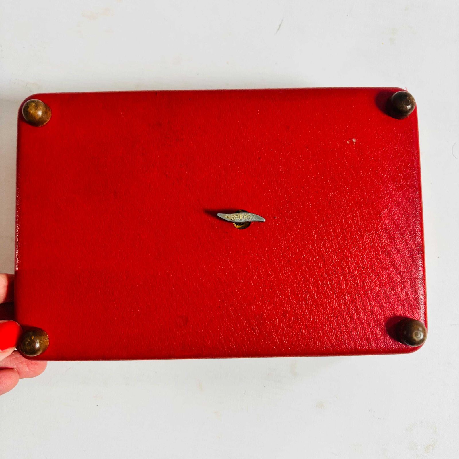 Vintage Reuge Swiss Musical Jewelry Box With Ballerina photo vinterior