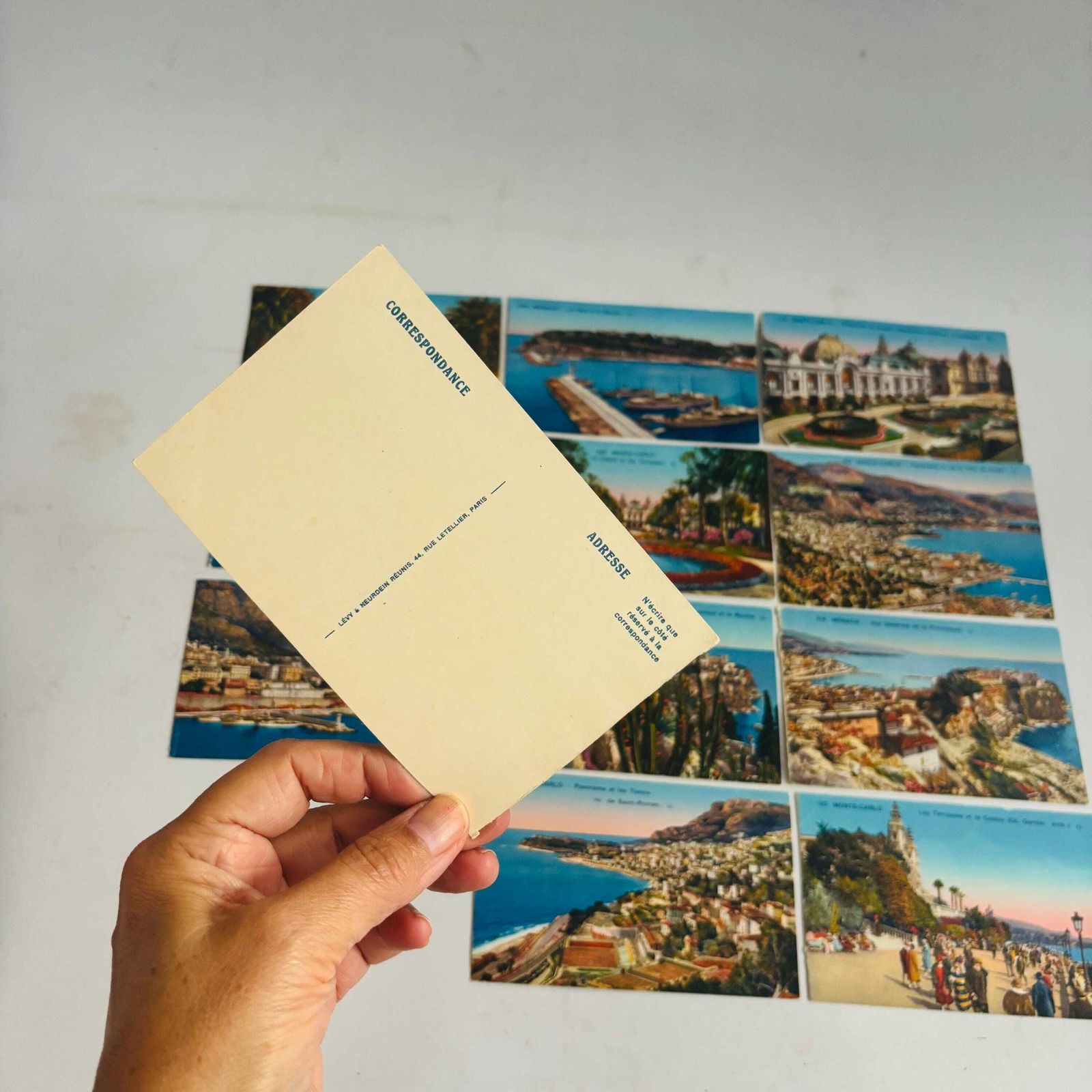Vintage Monaco Postcards, 1950s French Riviera Views, Set Of 12 photo furniture