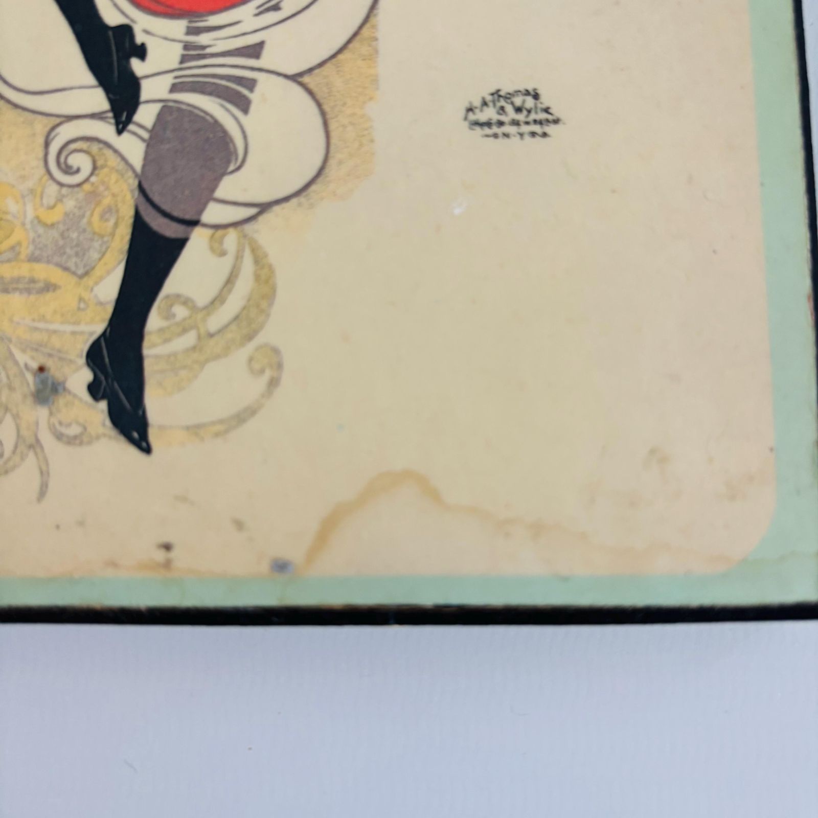 Art Nouveau Lithograph: Little Christopher Garden Theatre Mounted Print photo Art