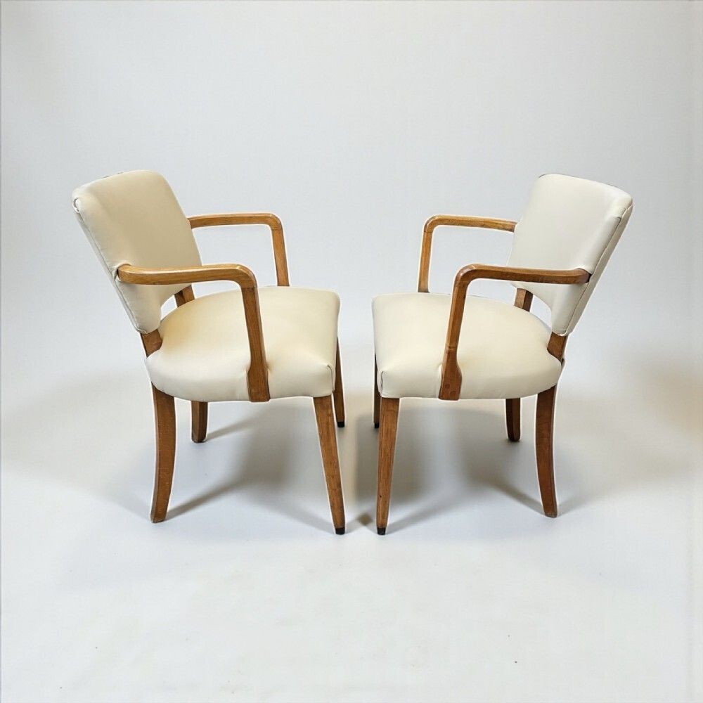 Pair Of Art Deco Side Chairs, 1930s photo furniture