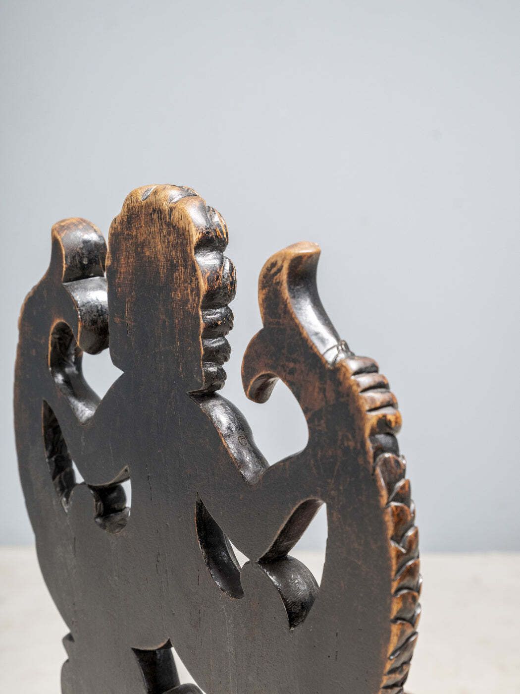 Hand Carved Chair With Siren Motif, Late 19th Century, Europe photo furniture