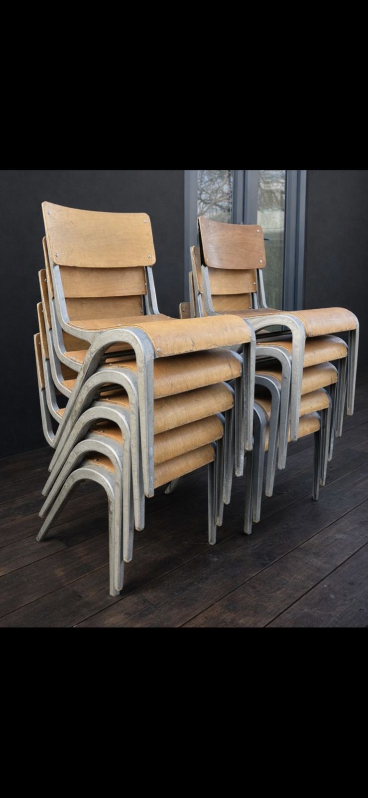 Esavian Children’s Stacking School Chair By James Leonard, 1950s Height 40cm photo furniture