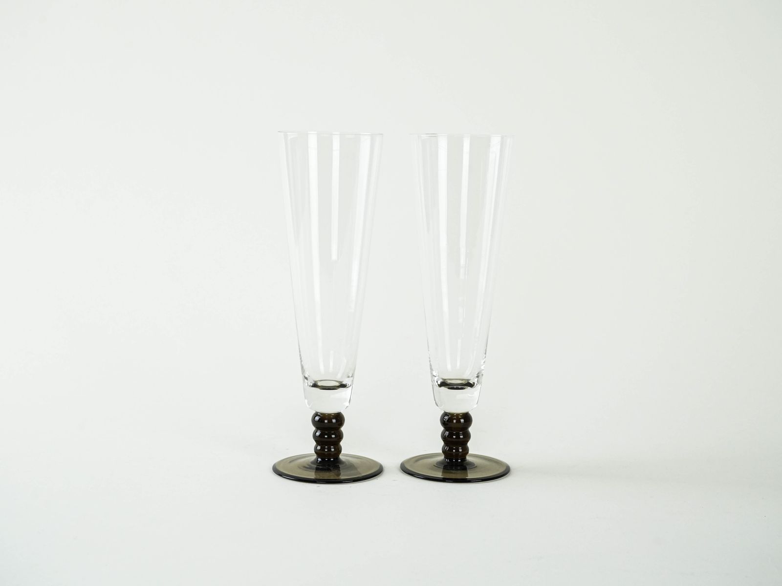Pair Of Champagne Glasses, Italian Design, 1970s, Production: Italy photo for sale