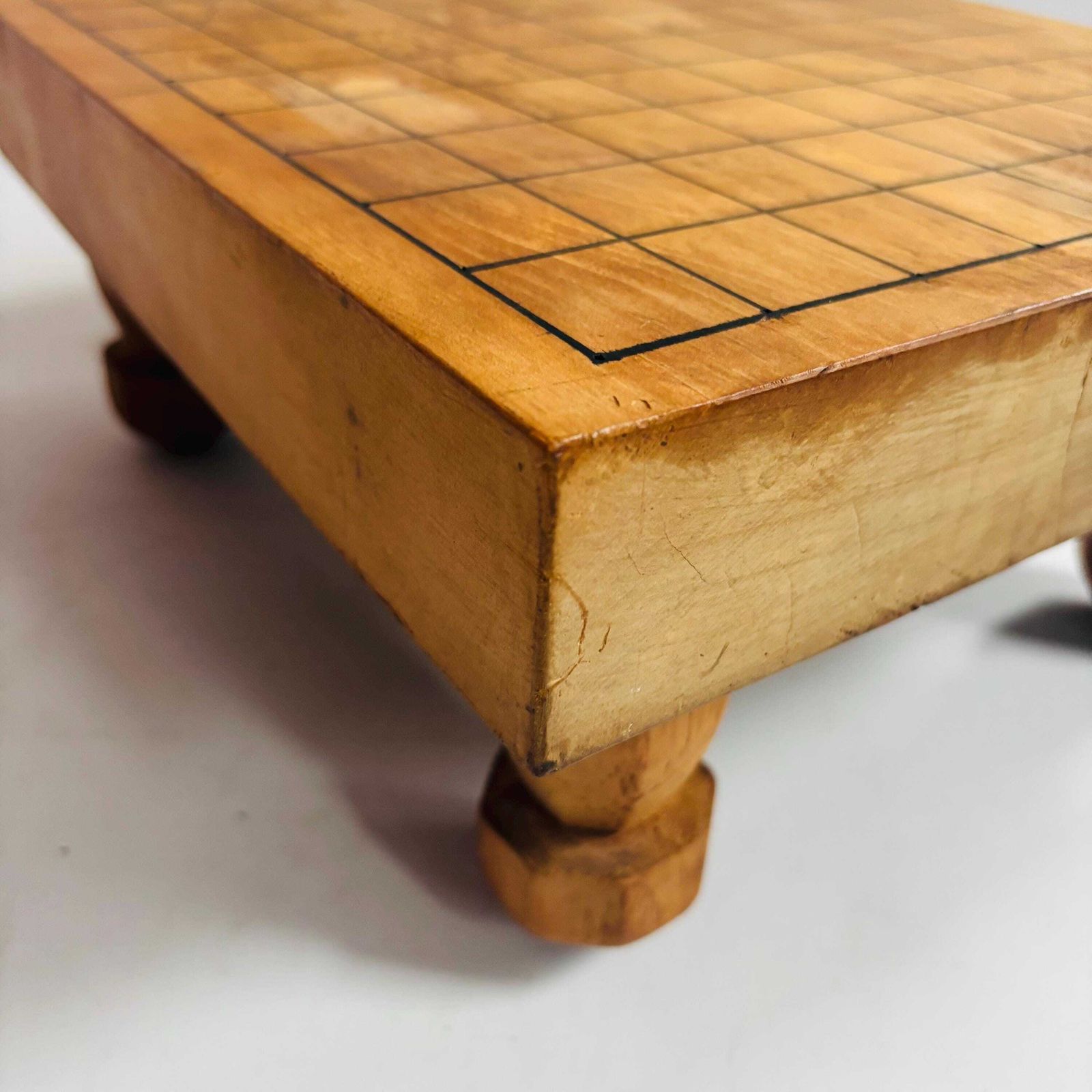 215.0 Mid Century Wood Shogi Go Table: 100 Year Old Wood Japanese Board photo