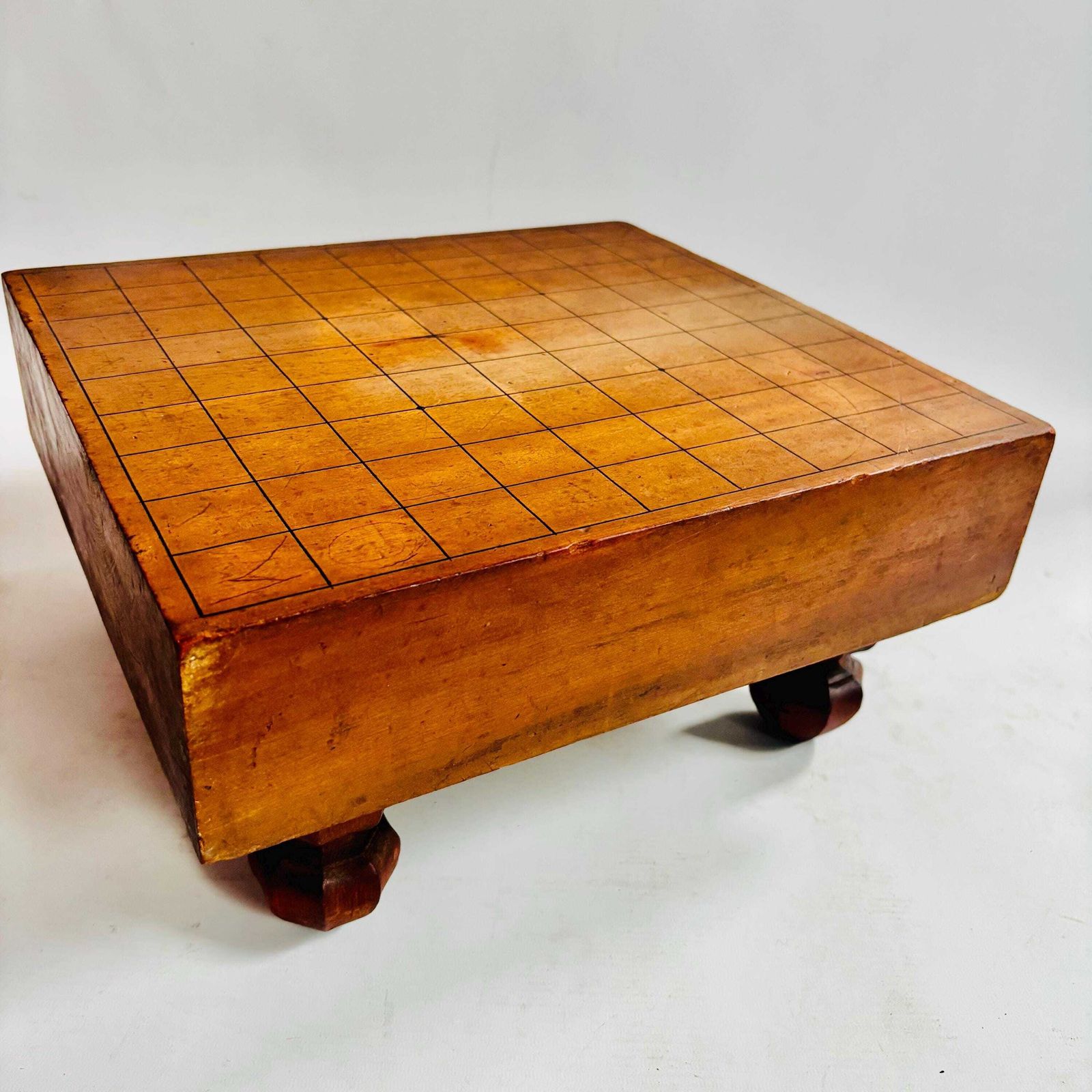 Antique Kaya Or Zelkova Wood Shogi Go Table: 100 Year Old Wood Japanese Board photo furniture