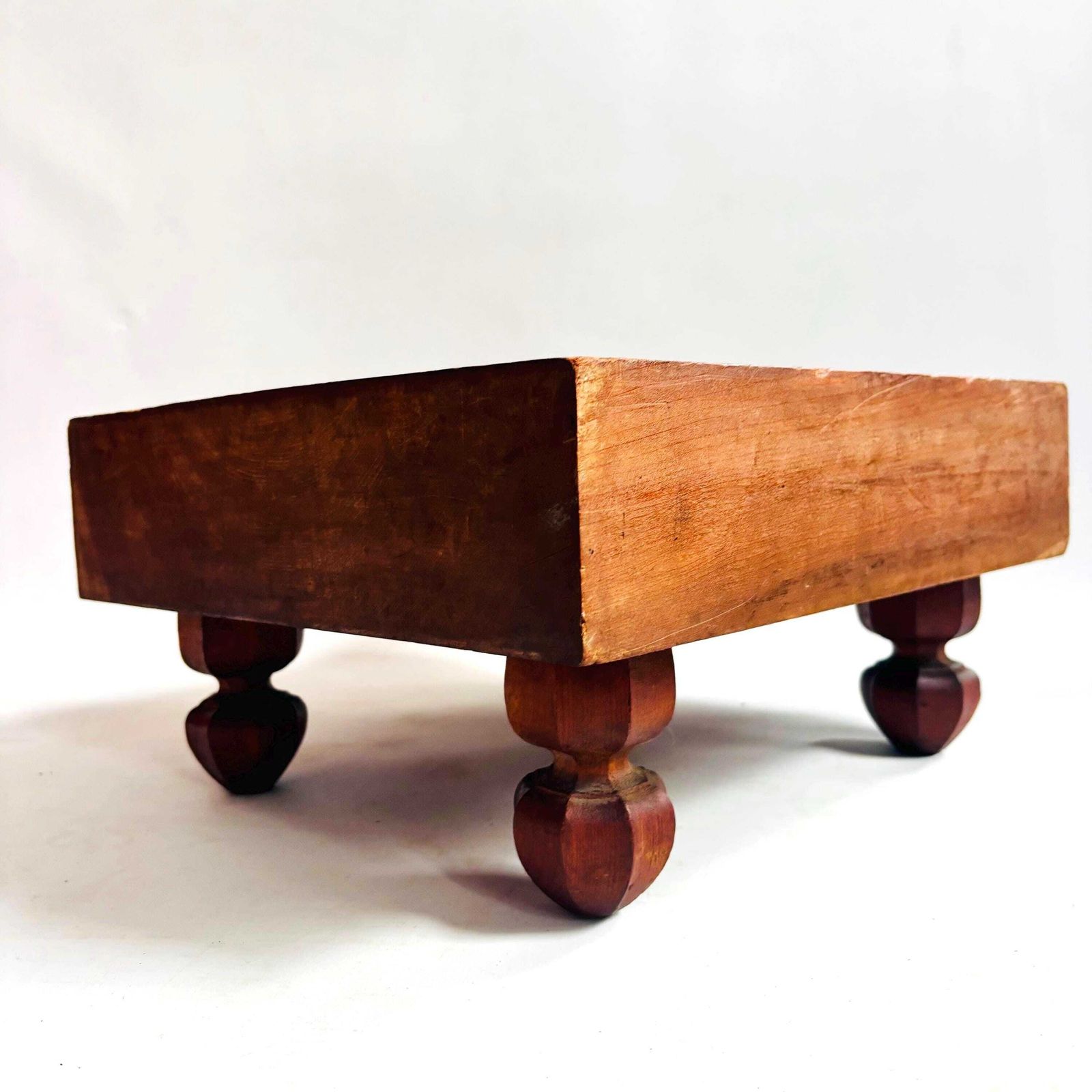 Antique Kaya Or Zelkova Wood Shogi Go Table: 100 Year Old Wood Japanese Board photo Furniture