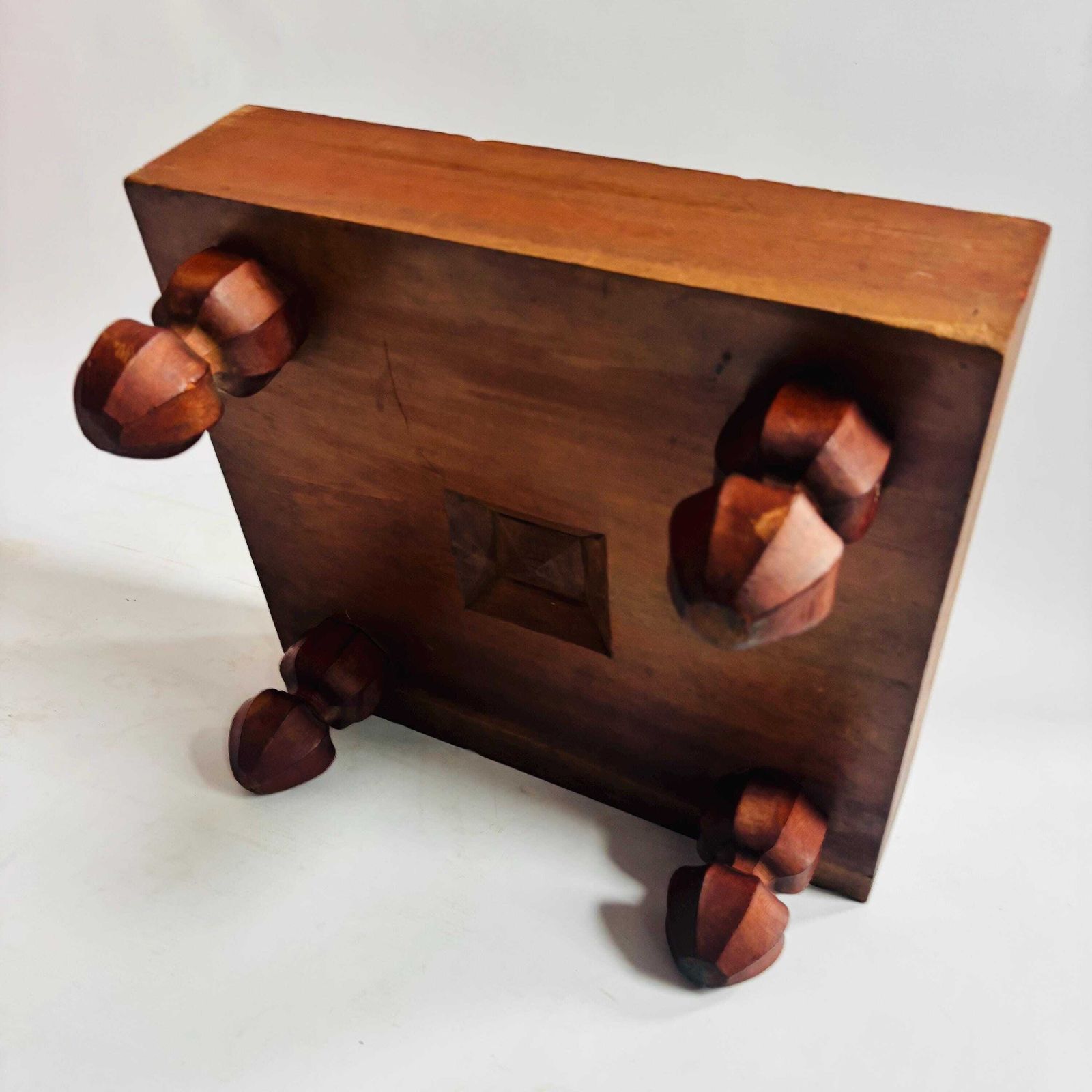 photo furniture Antique Kaya Or Zelkova Wood Shogi Go Table: 100 Year Old Wood Japanese Board