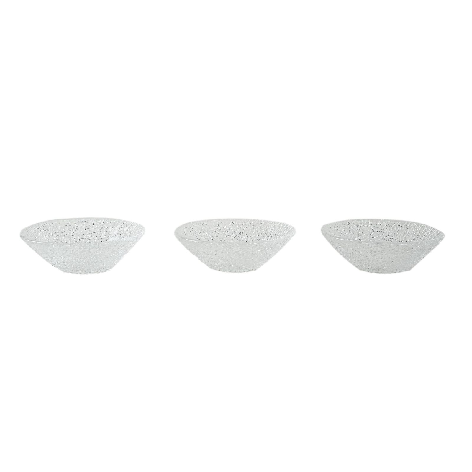 Set Of Glass Bowls, Italian Design, 1970s, Production: Italy