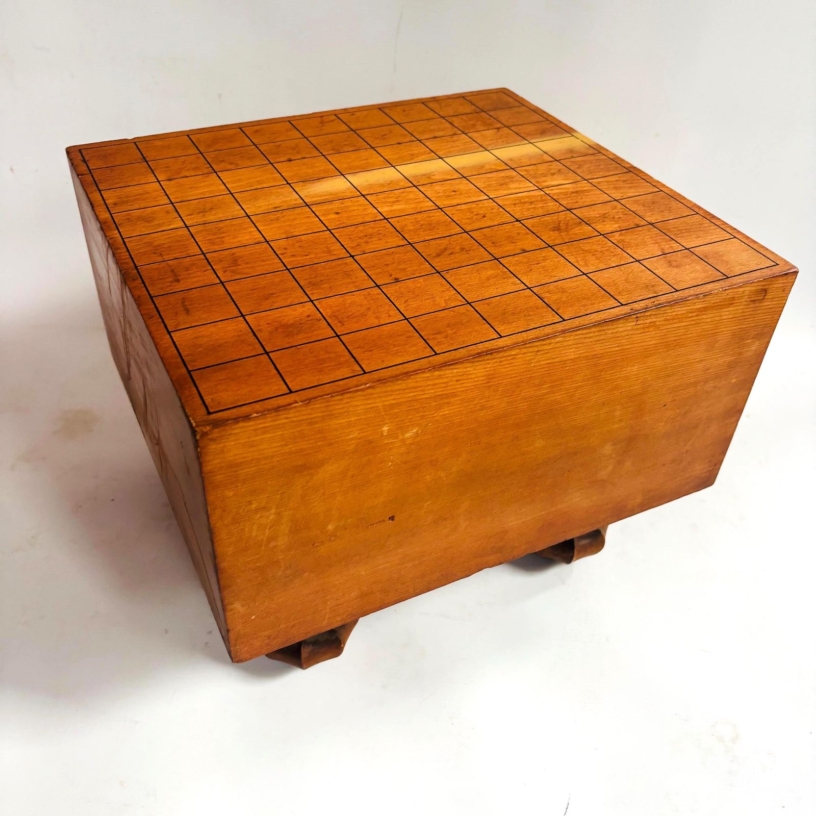 Antique Kaya Wood Go Table: 100 Year Old Wood Japanese Board photo for sale
