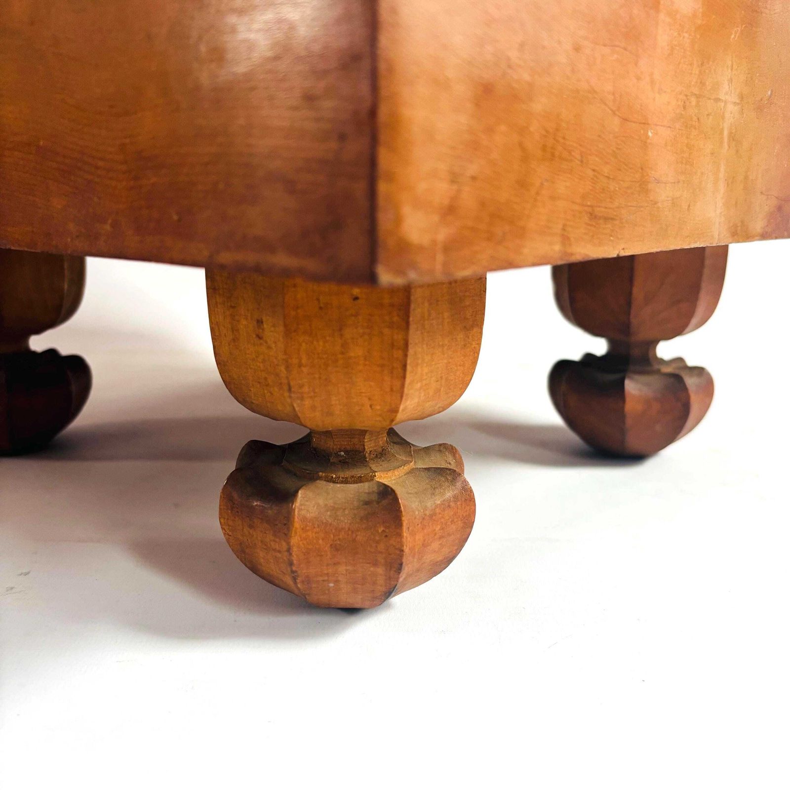 photo vintage Antique Kaya Wood Go Table: 100 Year Old Wood Japanese Board