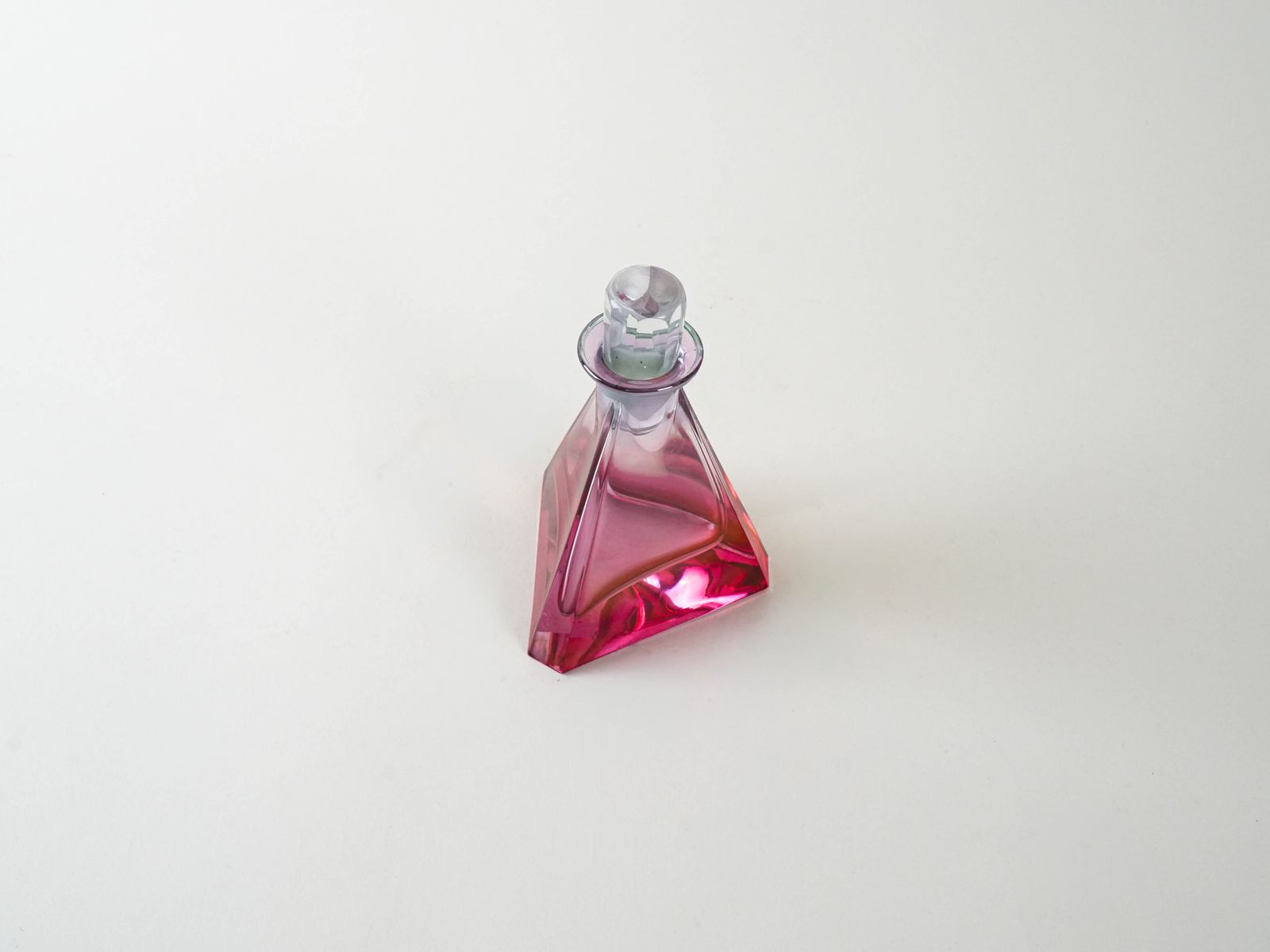 Triangular Glass Carafe, 1970s, Manufactured In Czechoslovakia photo 269.0