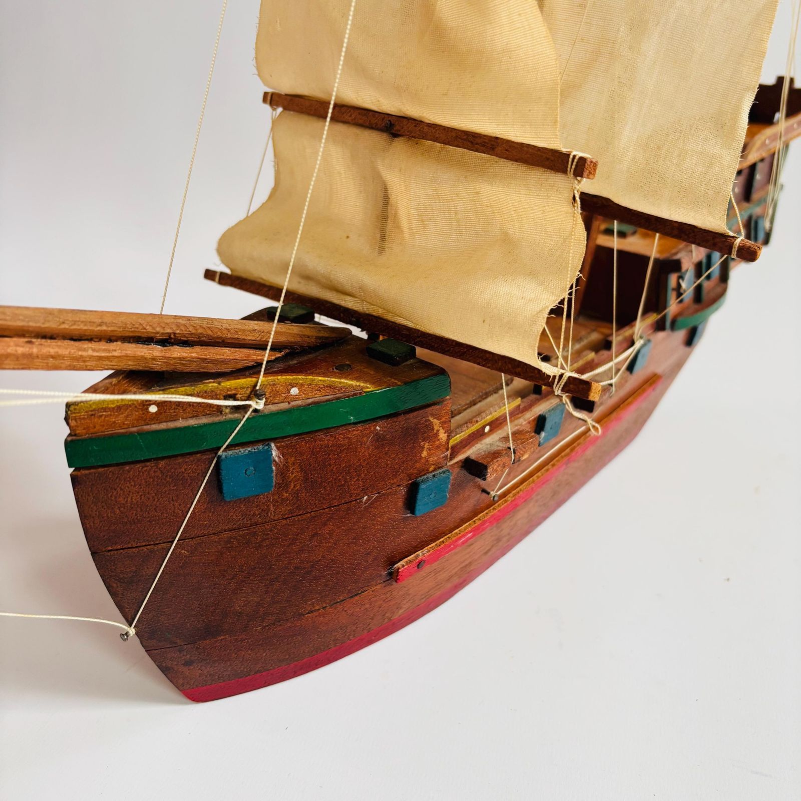 Antique Colombian Galleon Ship: Folk Art Maritime Decor photo for sale