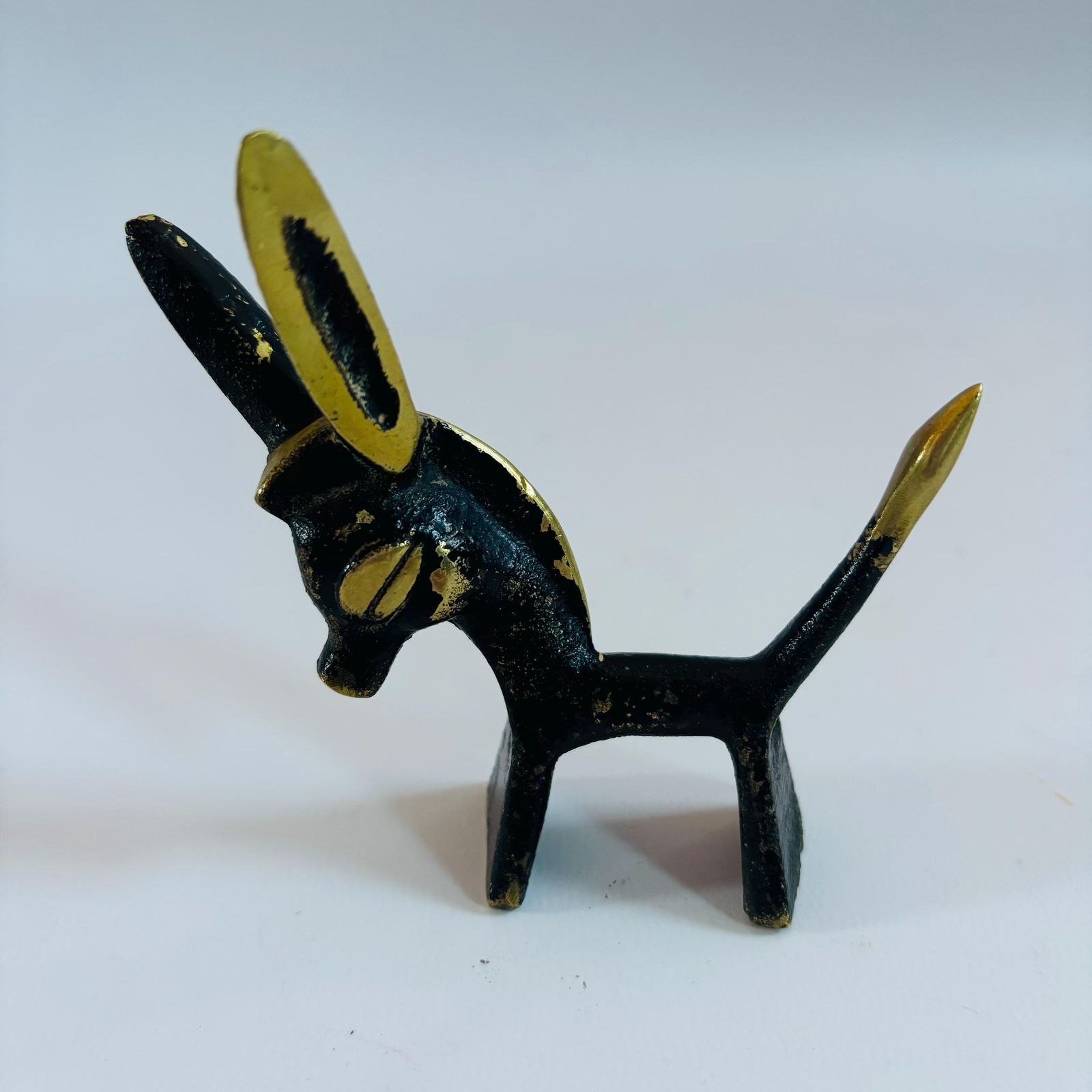 Walter Bosse Brass Donkey Figurine: Mid Century Modernist Design photo 74.0