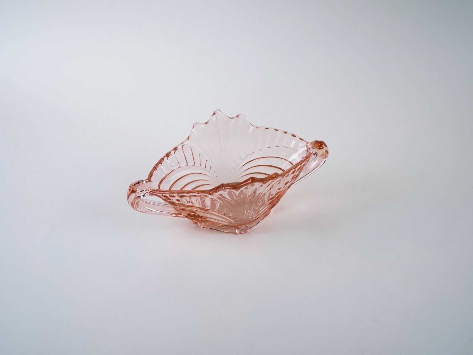 Pink Pressed Glass Bowl, Italian Design, 1970s, Made In Italy photo 259.0