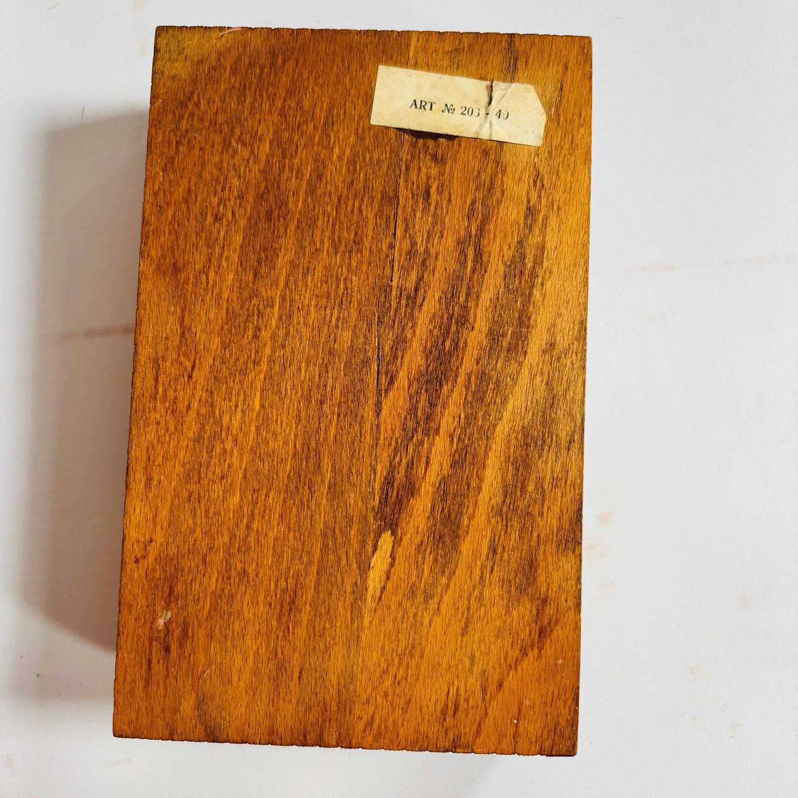 Vintage Folk Art Inlaid Wood Naive Art Box – Mid Century 1960s Handcrafted Cigarette Dispenser photo 69.0