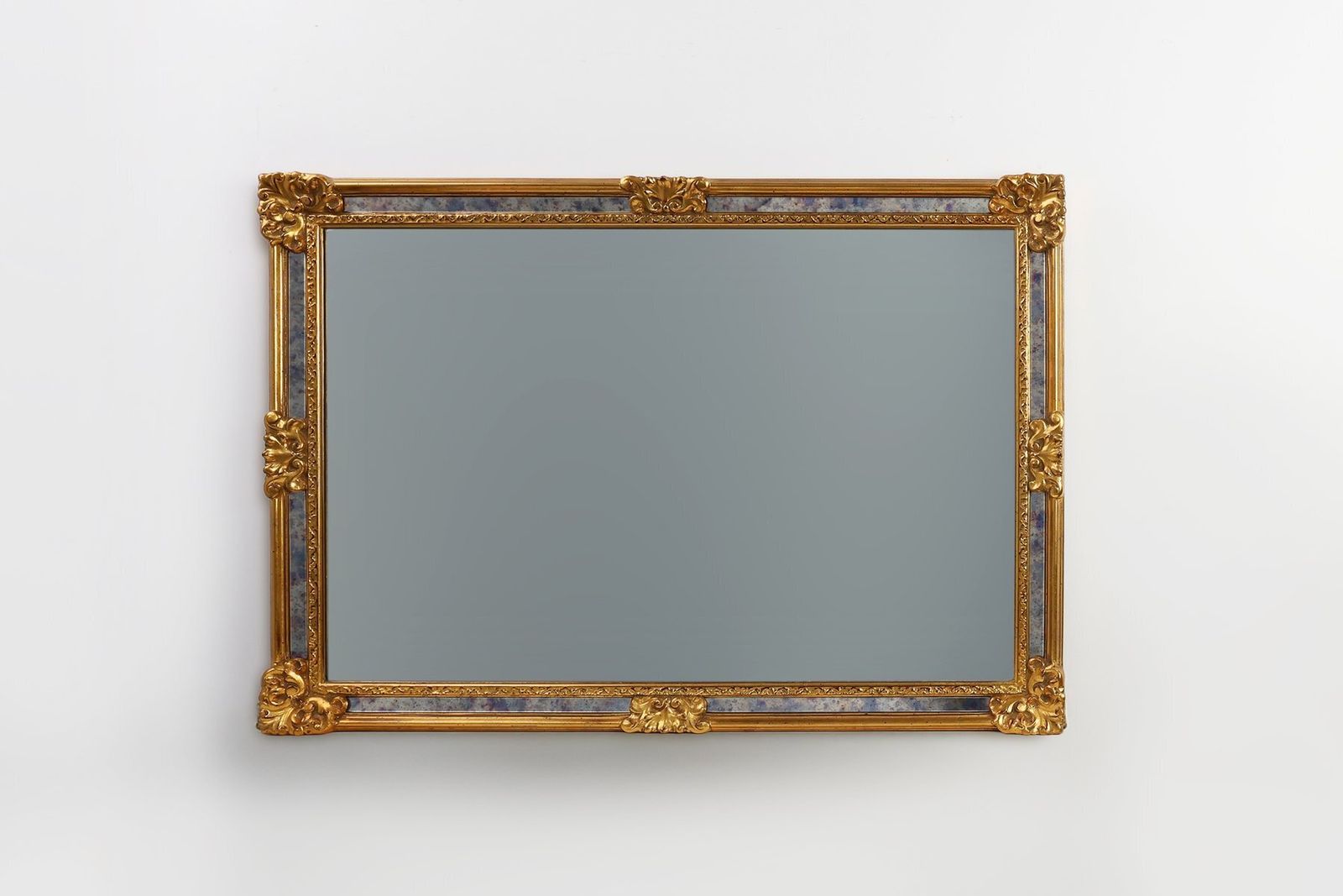 20th Century Baroque Revival Mirror In Gilded Resin From Deknudt, Belgium, 1950s photo for sale