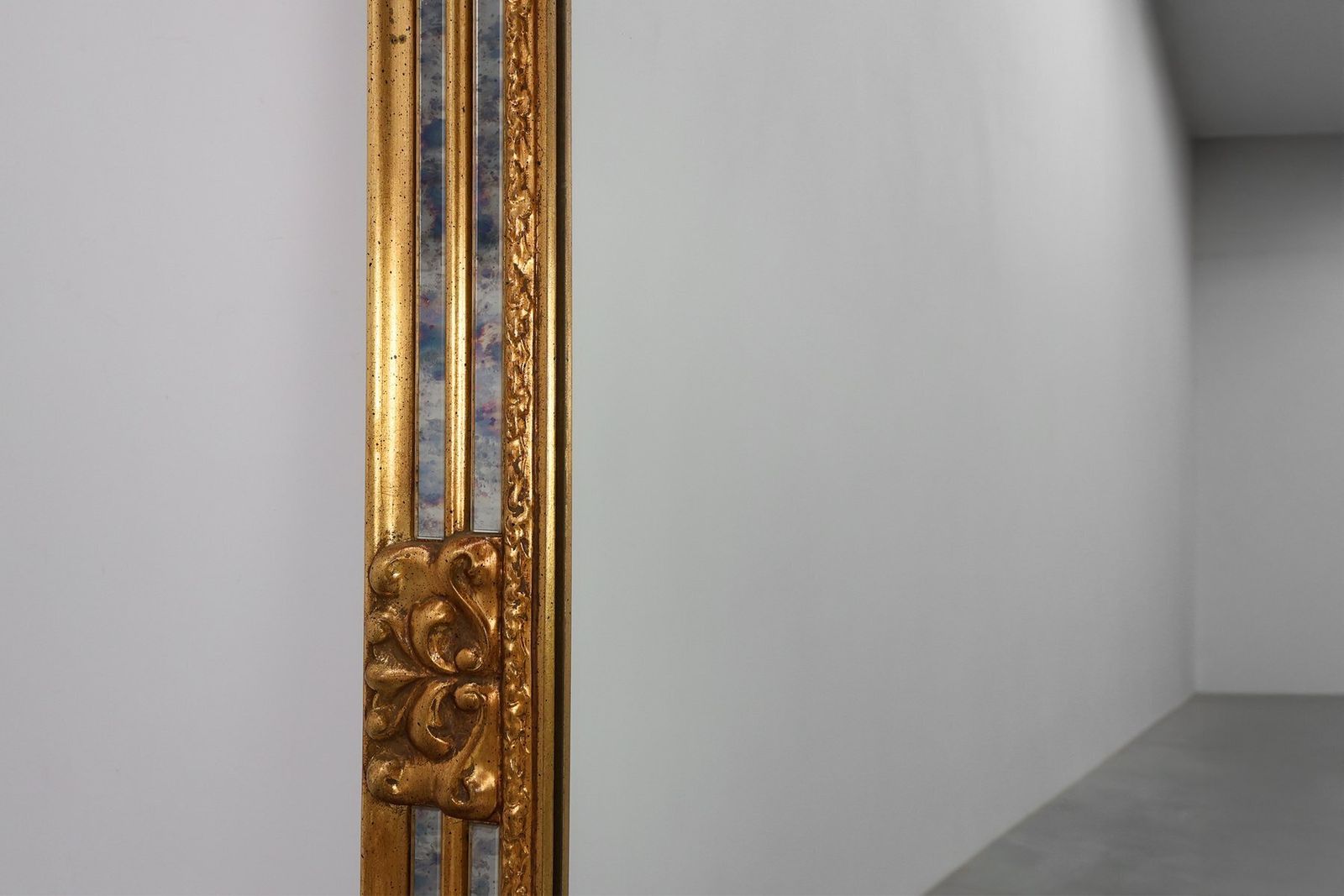 Baroque Revival Mirror In Gilded Resin From Deknudt, Belgium, 1950s photo 2606.0