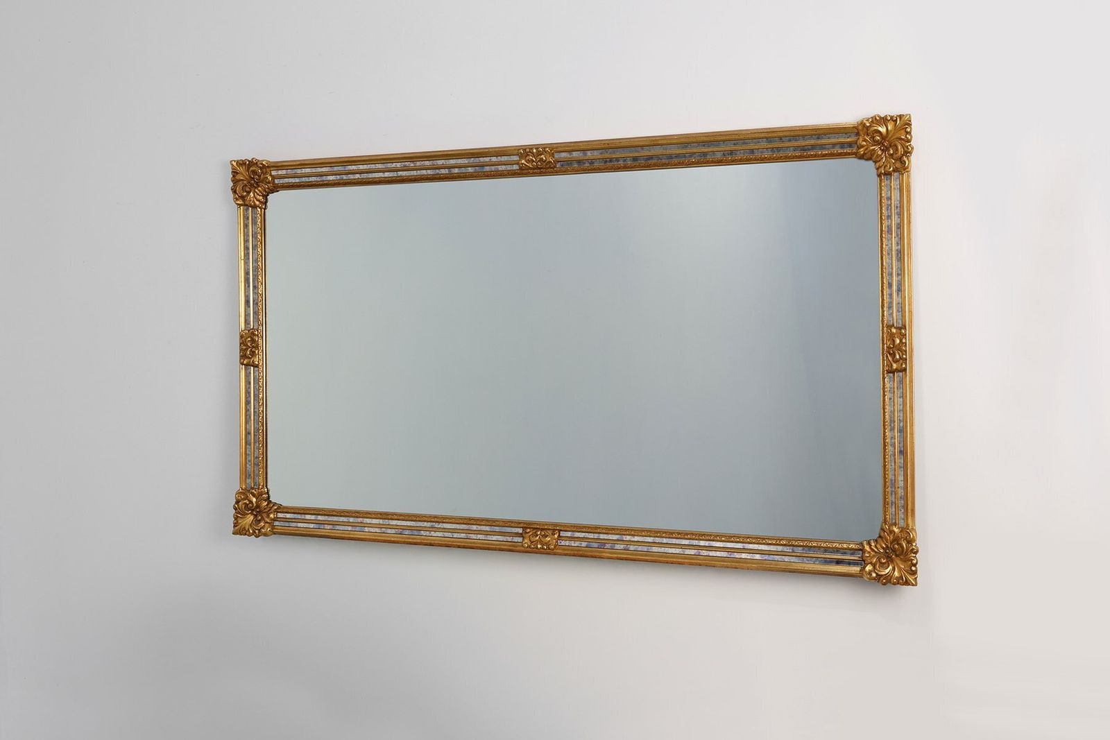 Baroque Revival Mirror In Gilded Resin From Deknudt, Belgium, 1950s photo vinterior