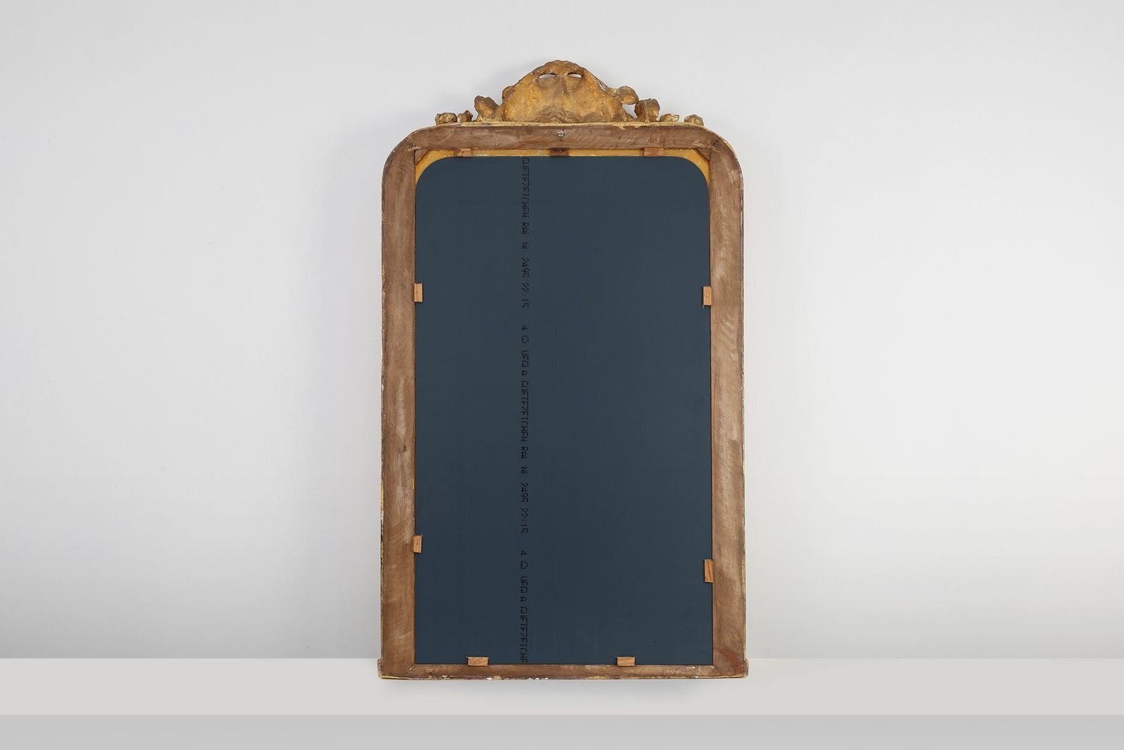 Home Decor Baroque Mantel Mirror In Carved Wood And Gilded Plaster, France, 1850s photo