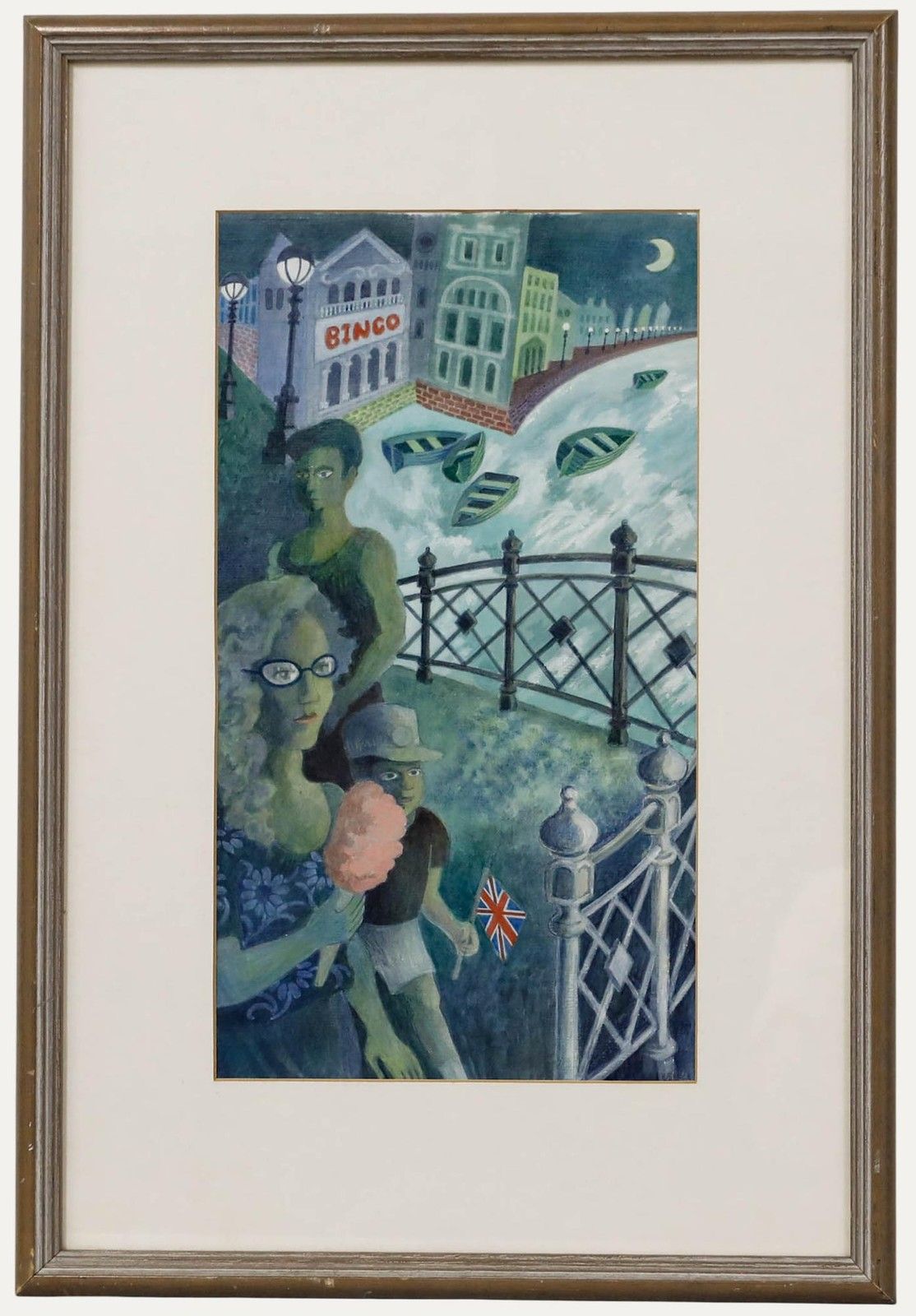 Valerie Falla (B.1931) Acrylic, I Brought You Here To Enjoy Yourself