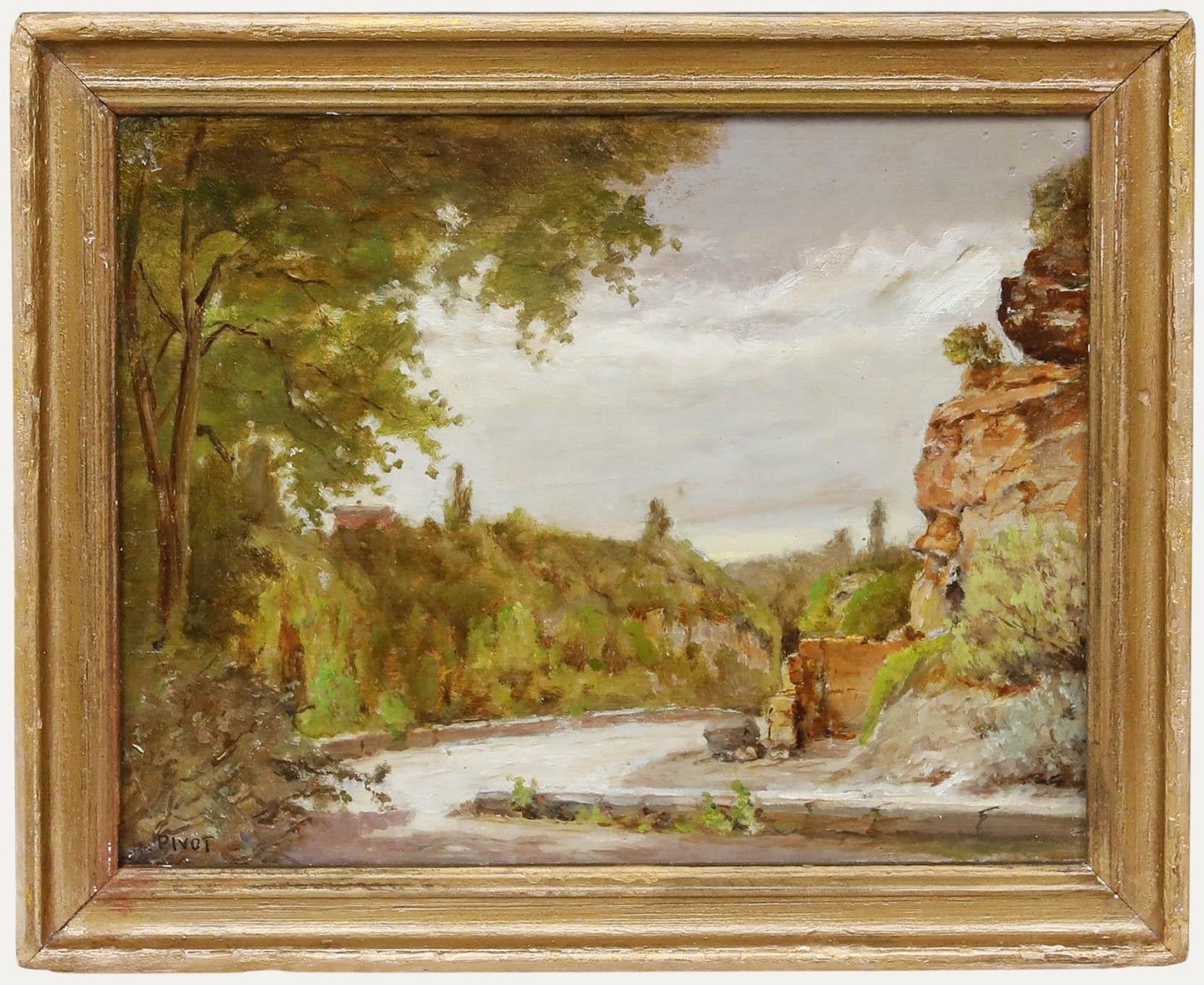 Louis Pivot Early 20th Century Oil, River Scene
